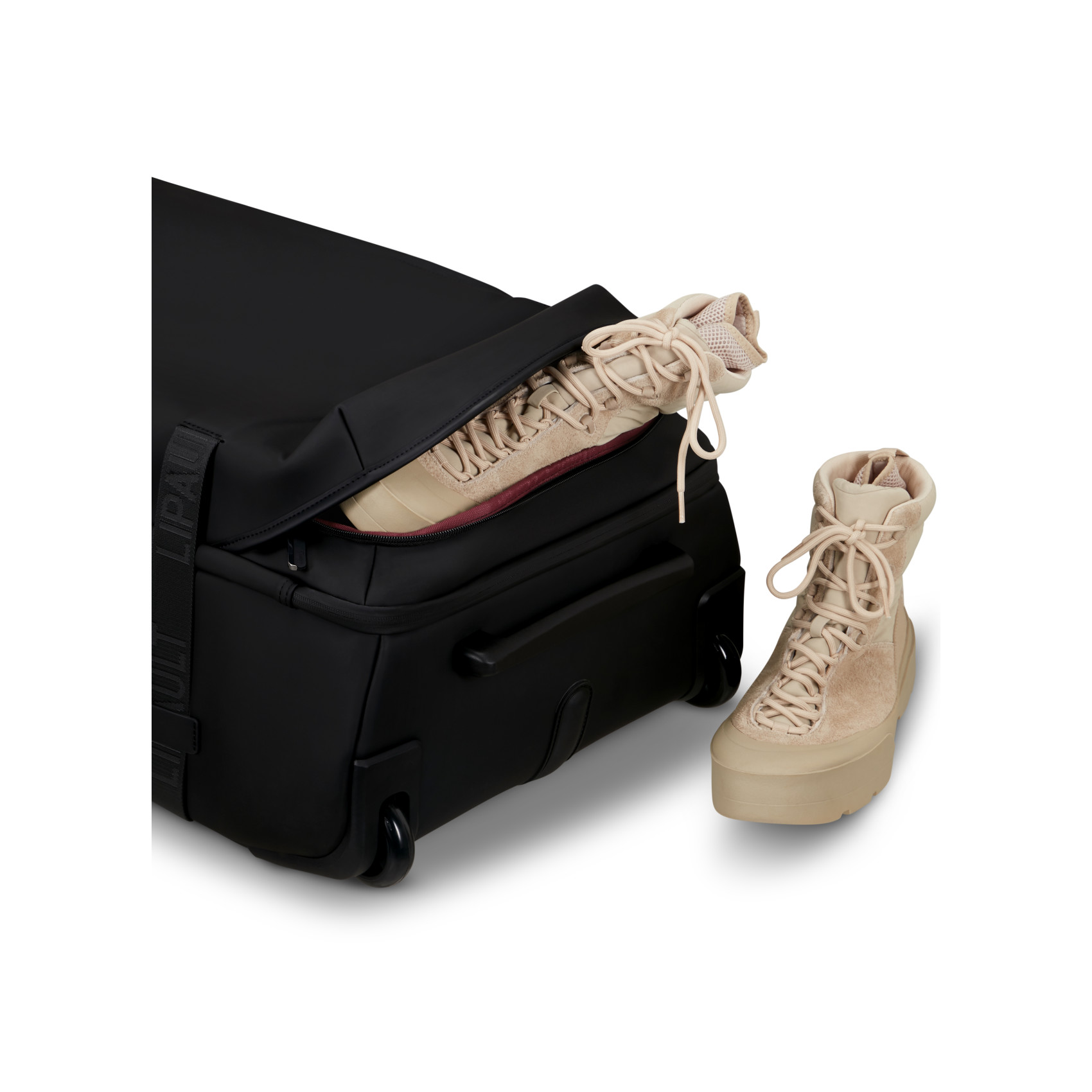 Lost in Berlin wheeled travel bag size L Exile LIPAULT Black