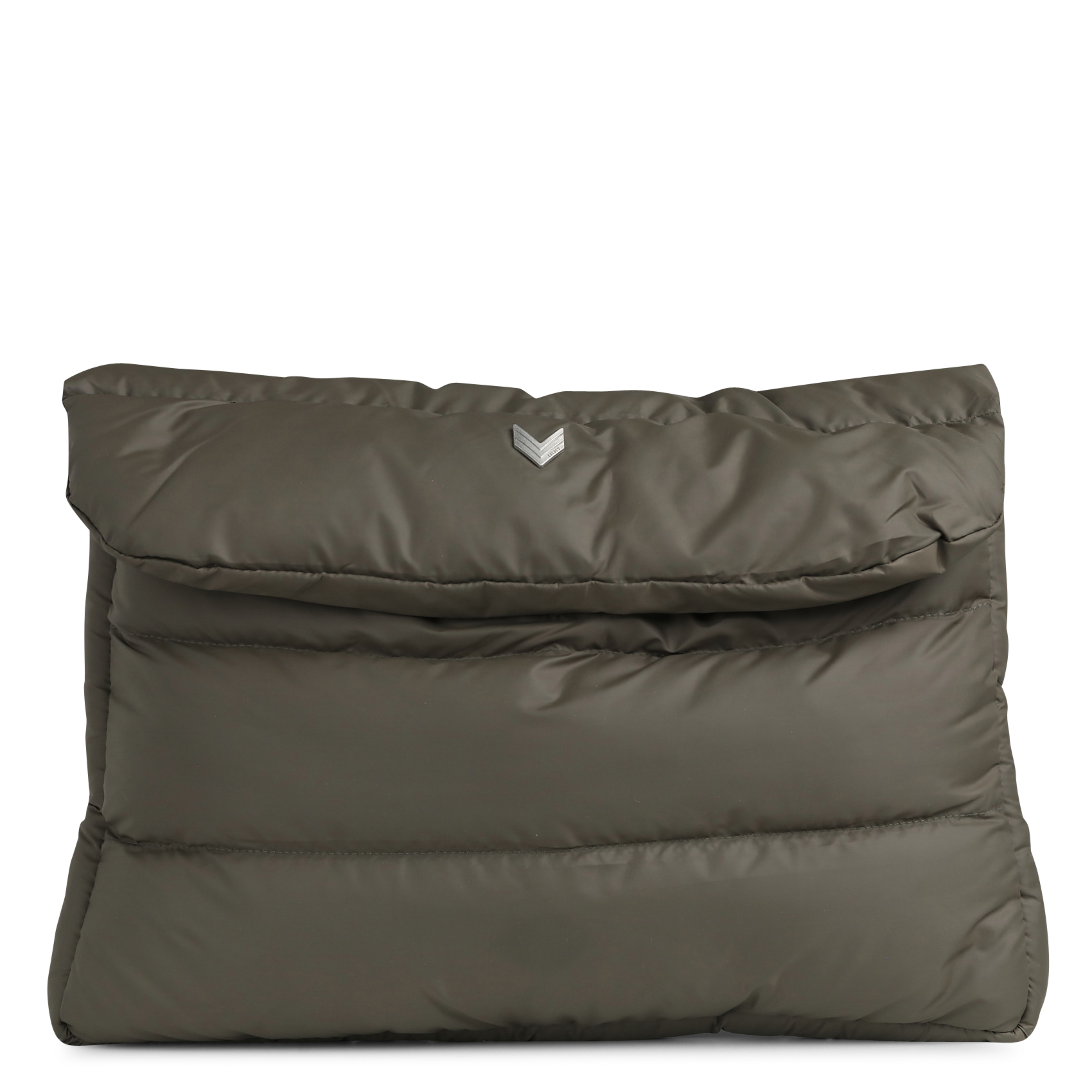 Quilted solid laptop sleeve IKKS Khaki