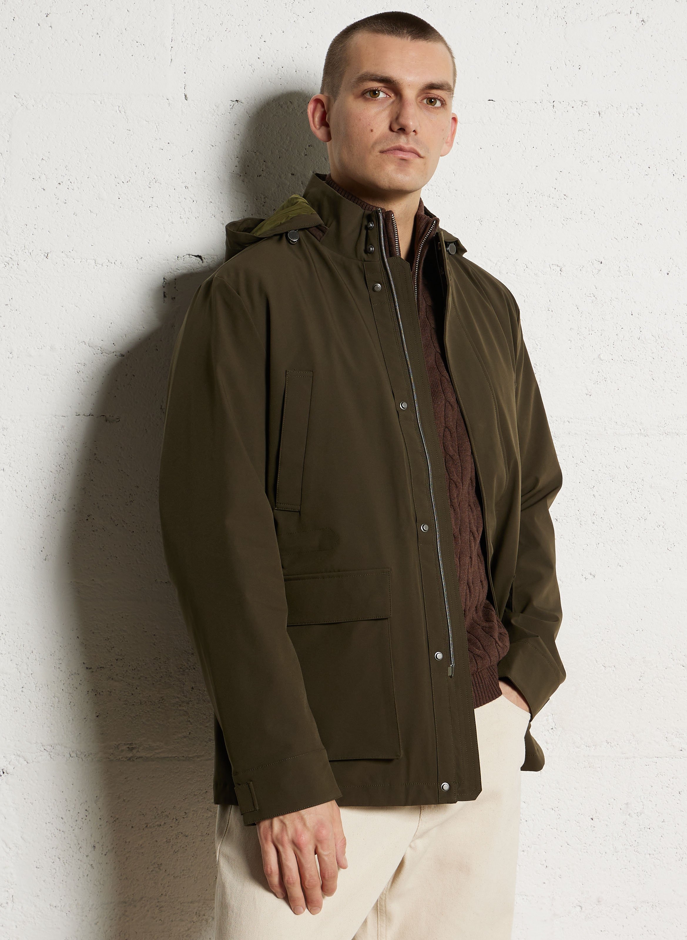 Jas met capuchon HACKETT Groen