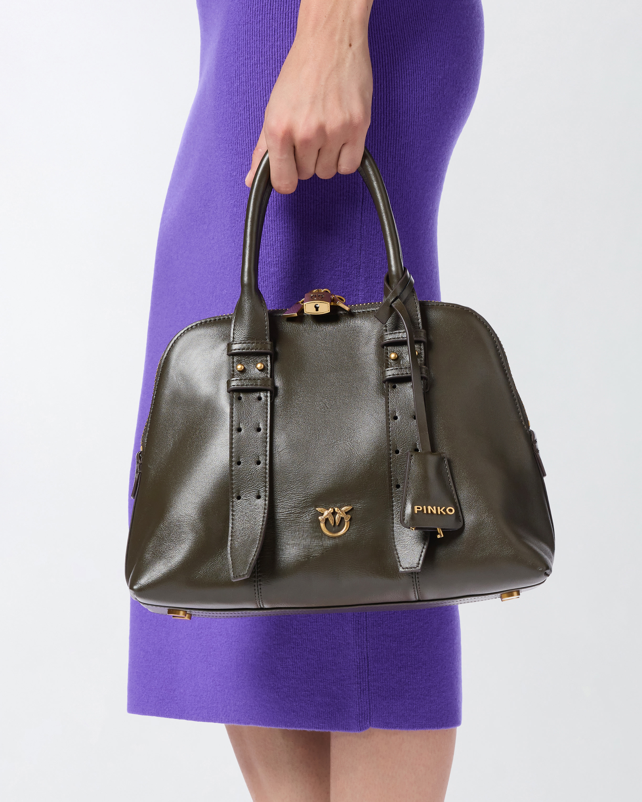 Escape medium leather handbag Green