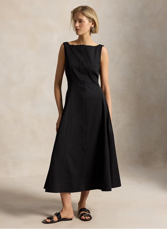 Long boat-Neck dress Black Polo ralph lauren - Women | Place des Tendances Long boat-Neck dress Black Polo ralph lauren - Women | Place des Tendances