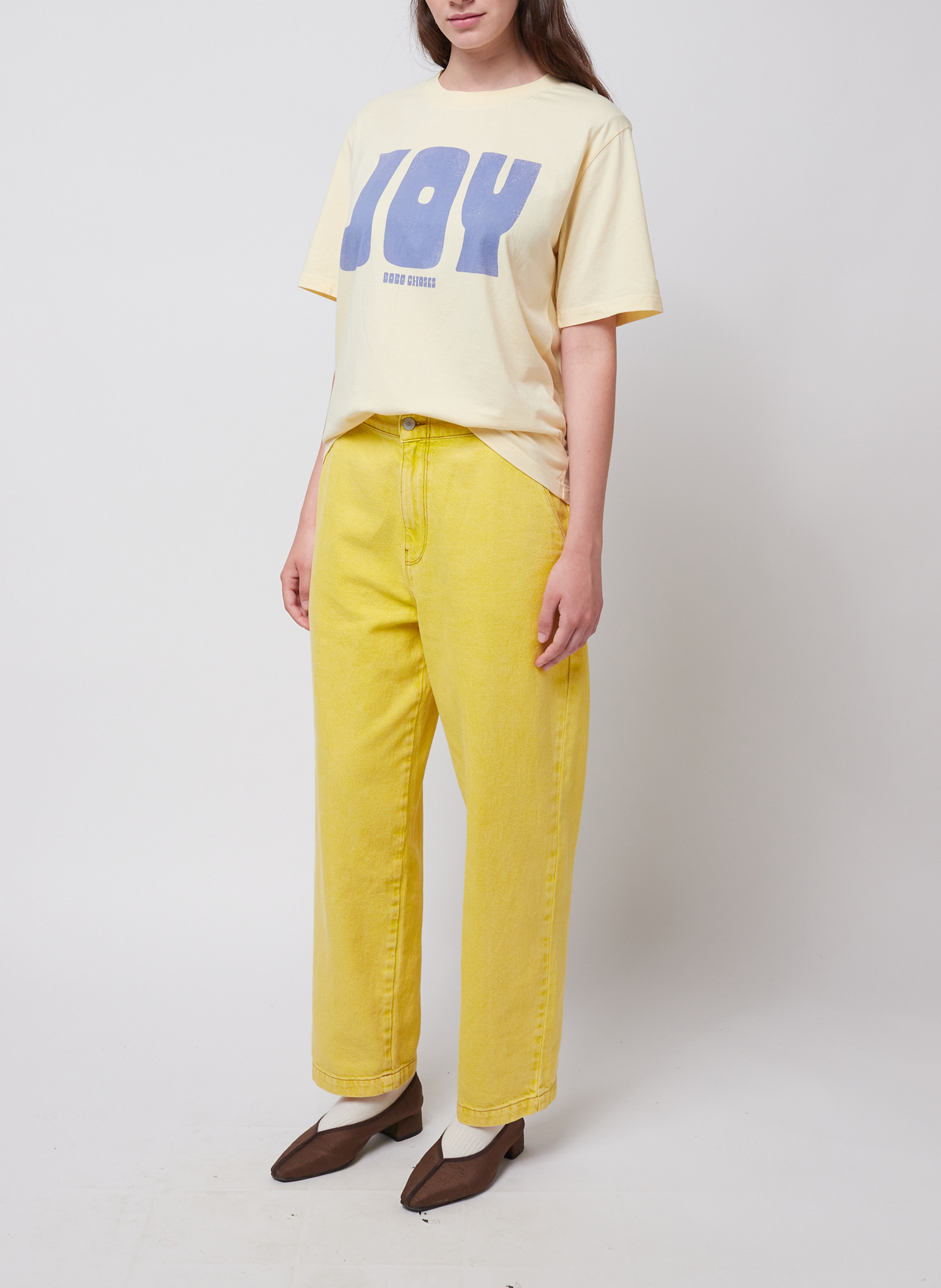 Straight-fit T-shirt met korte mouwen BOBO CHOSES Geel