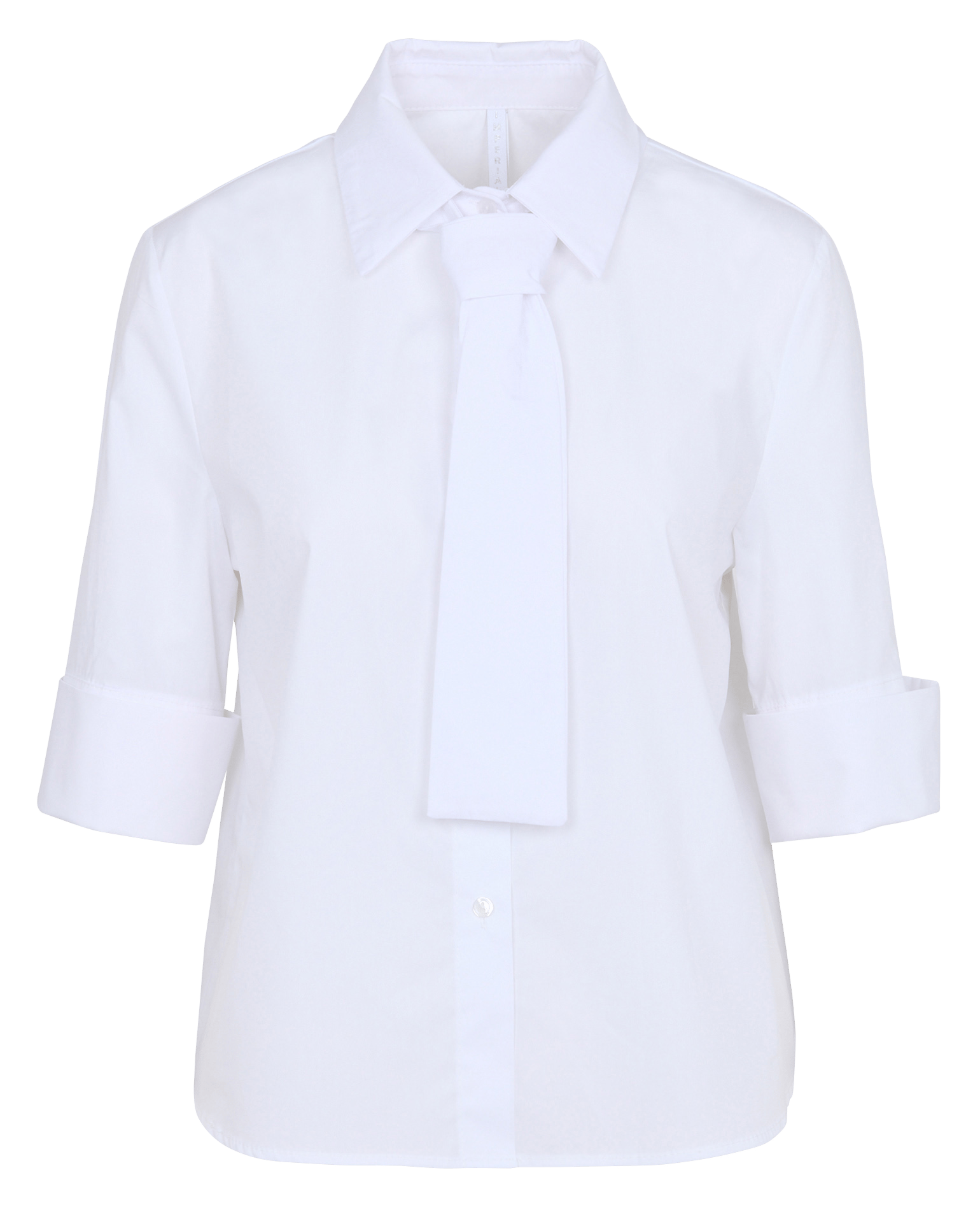 Straight shirt with removable tie IMPERIAL White
