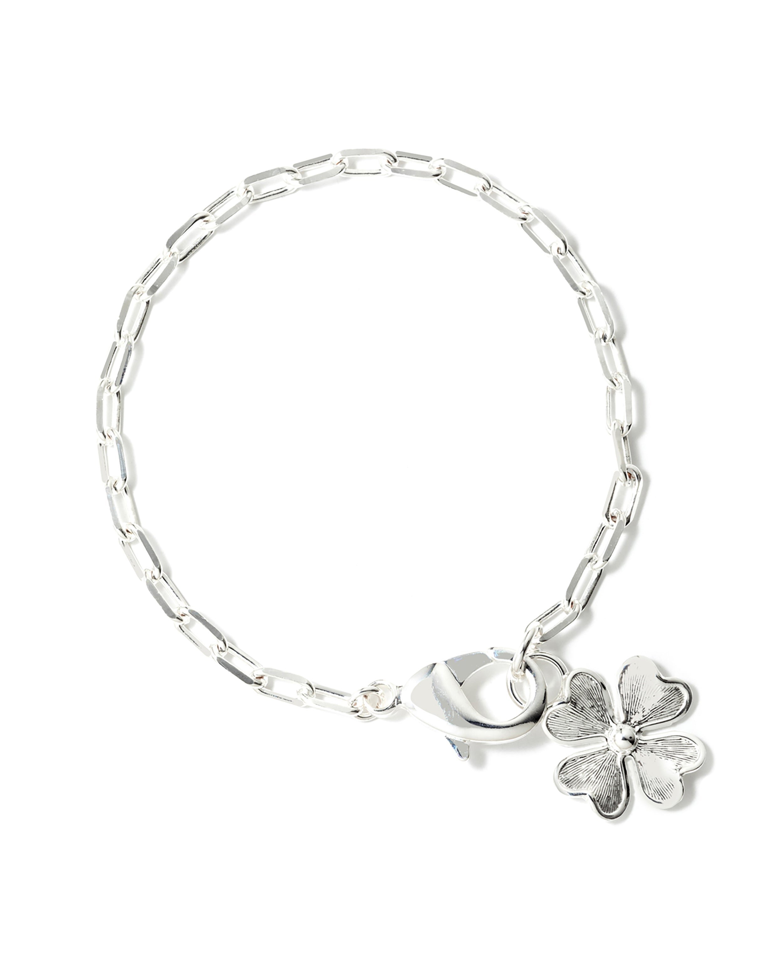 Maxi gold-plated clover bracelet MONSIEUR SIMONE Silver