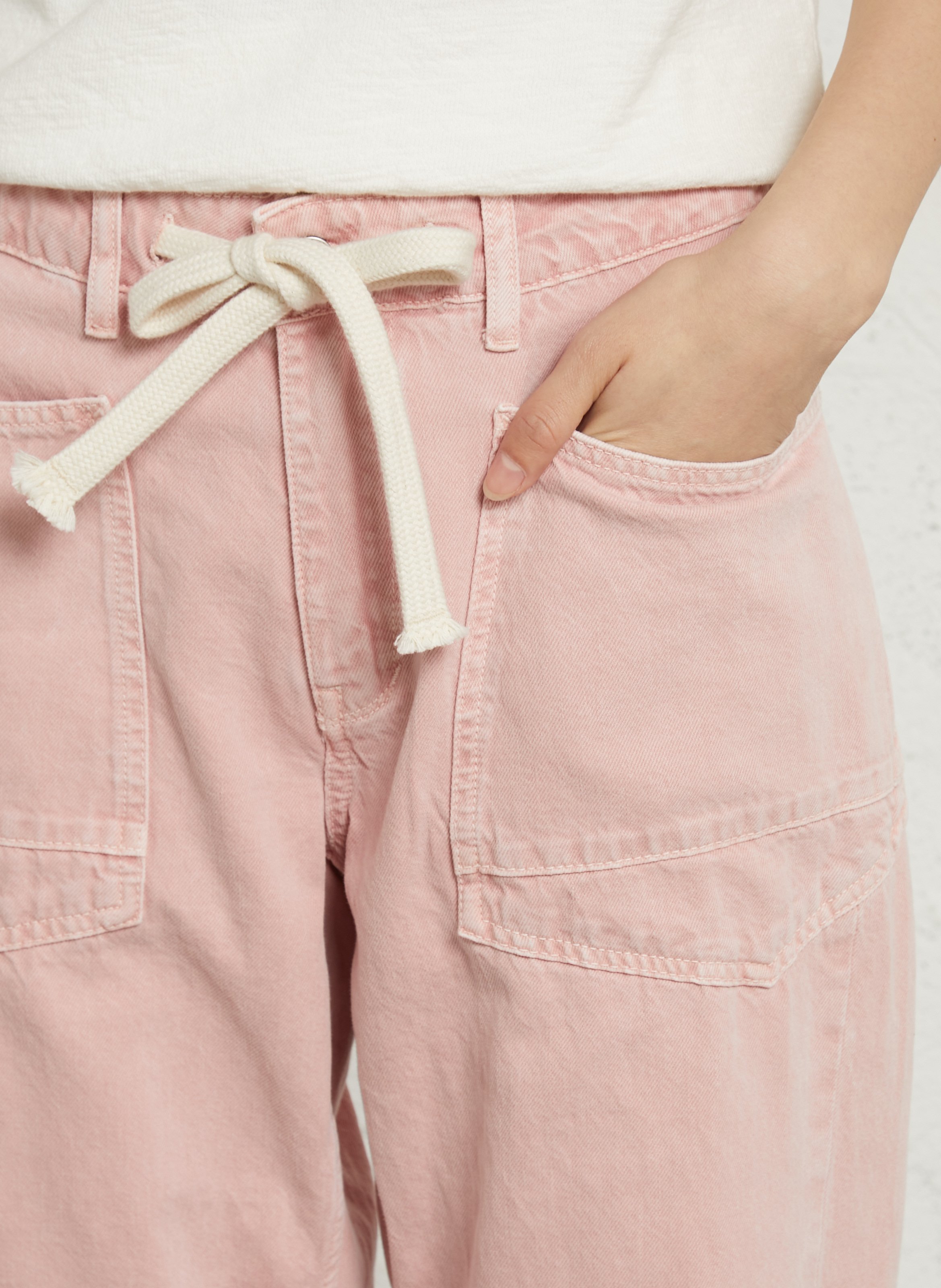 Ballonjeans aus Baumwolle LE TEMPS DES CERISES Schwarz