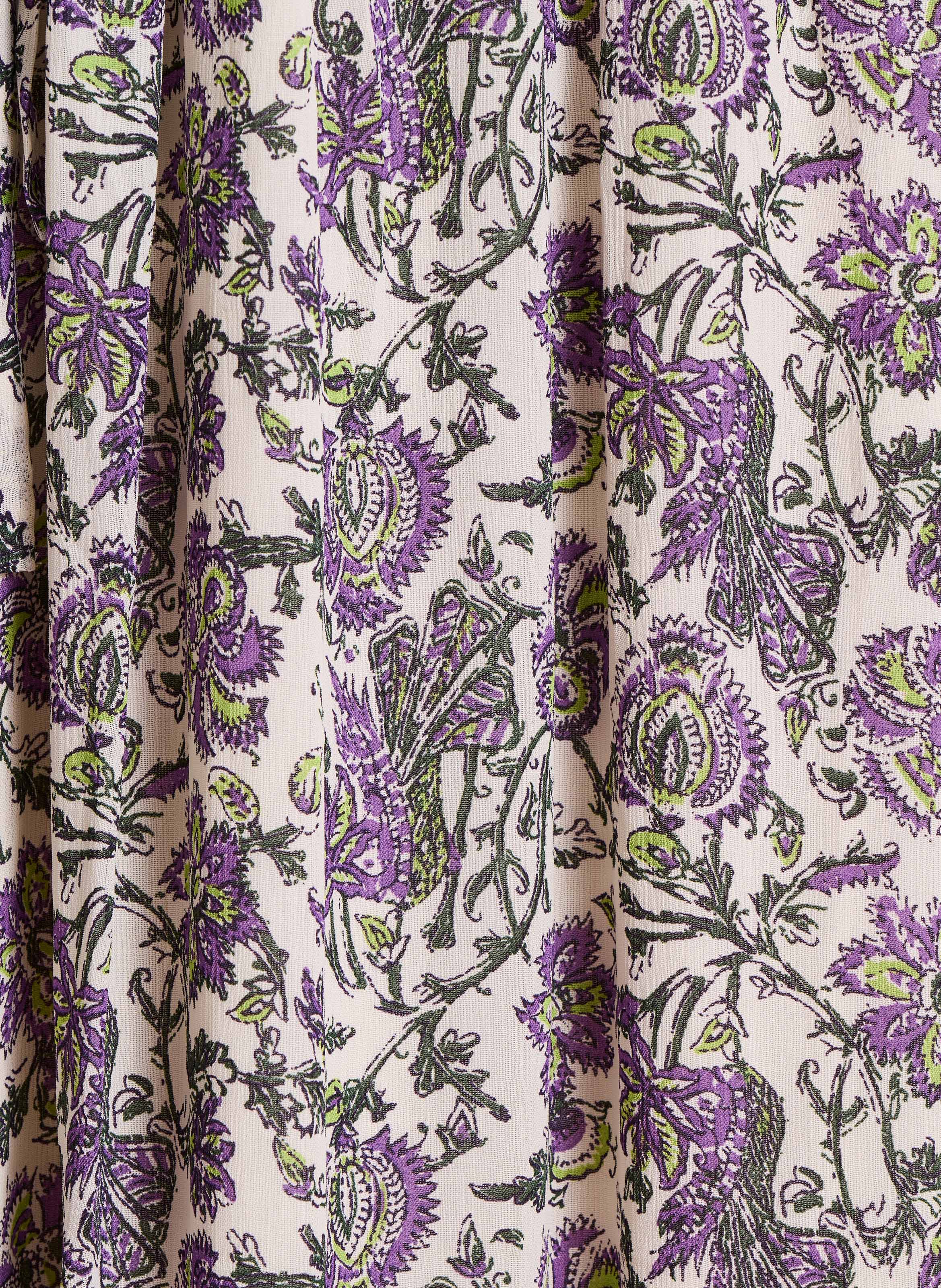 Langes Kleid mit Blumenprint LA FEE MARABOUTEE Violett