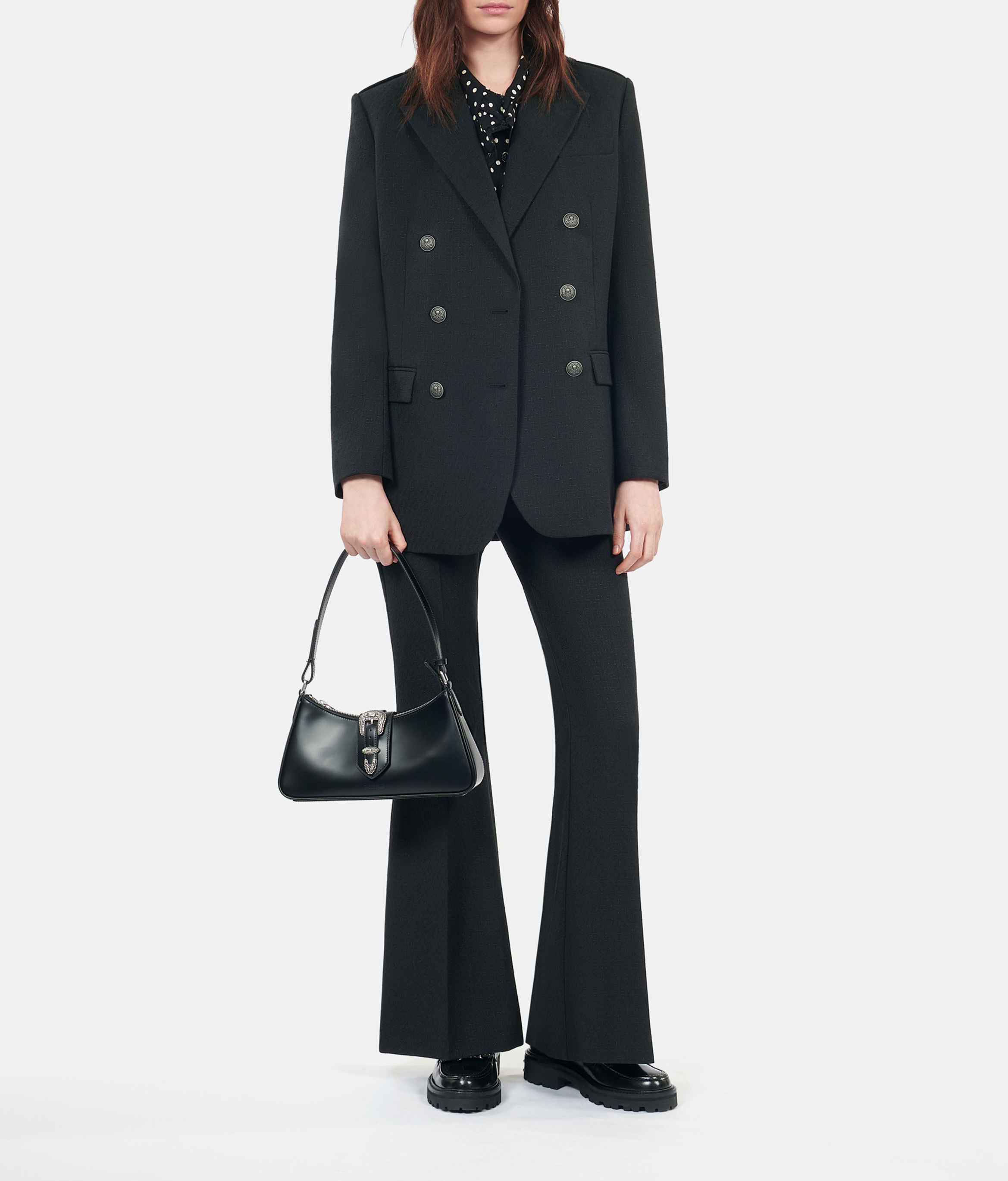 Rechte blazer | wolblend THE KOOPLES Zwart