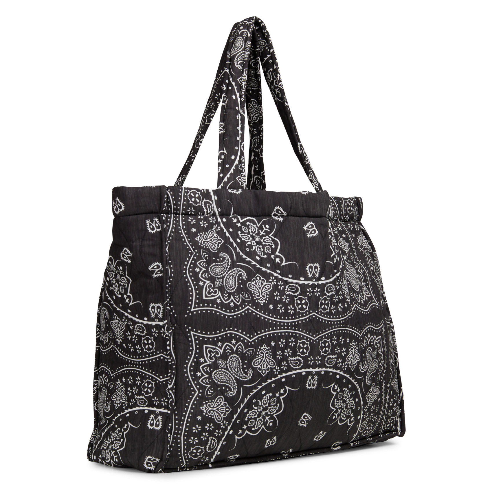 Bandana print tote bag AOKYANOS Grey