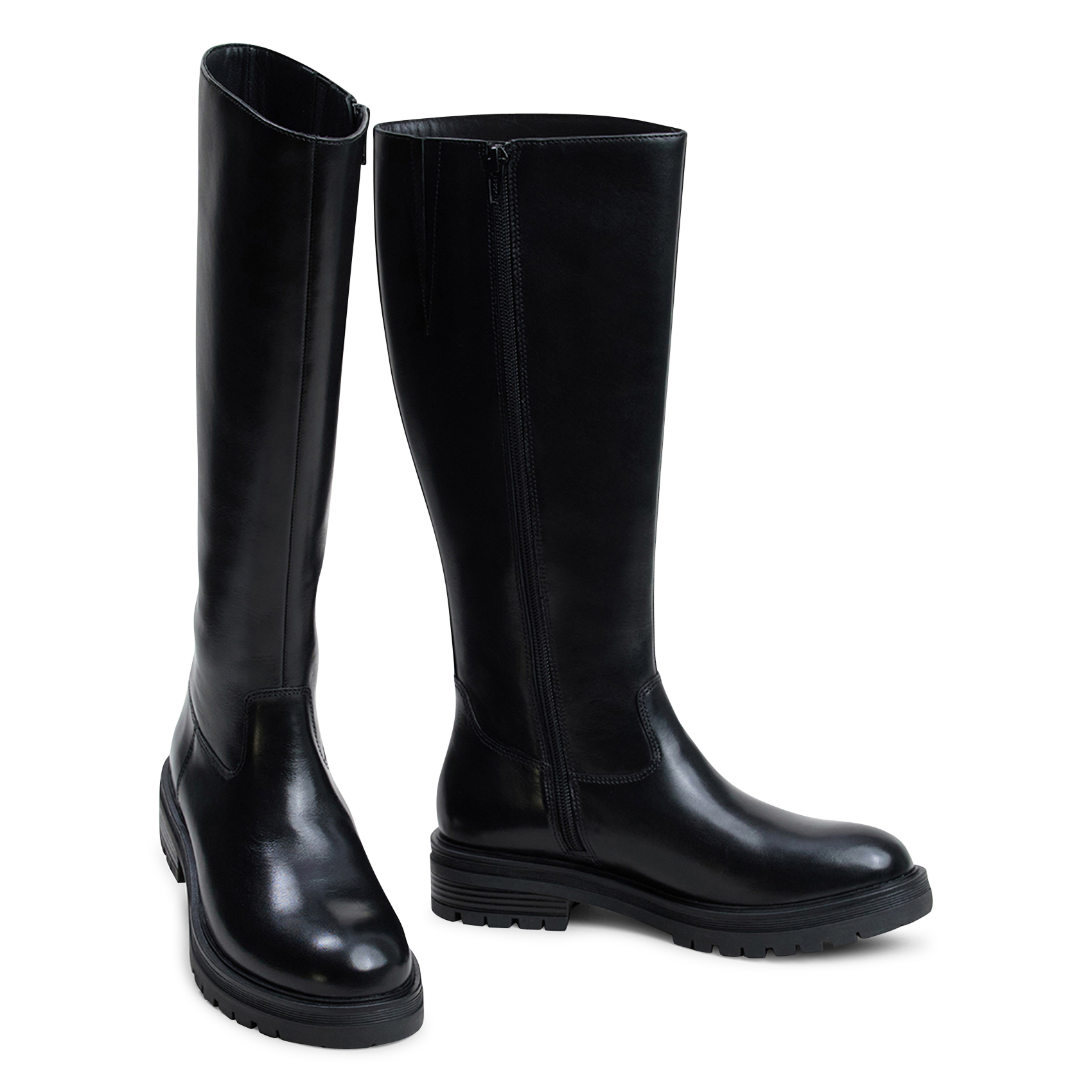 Leather boots JONAK Black
