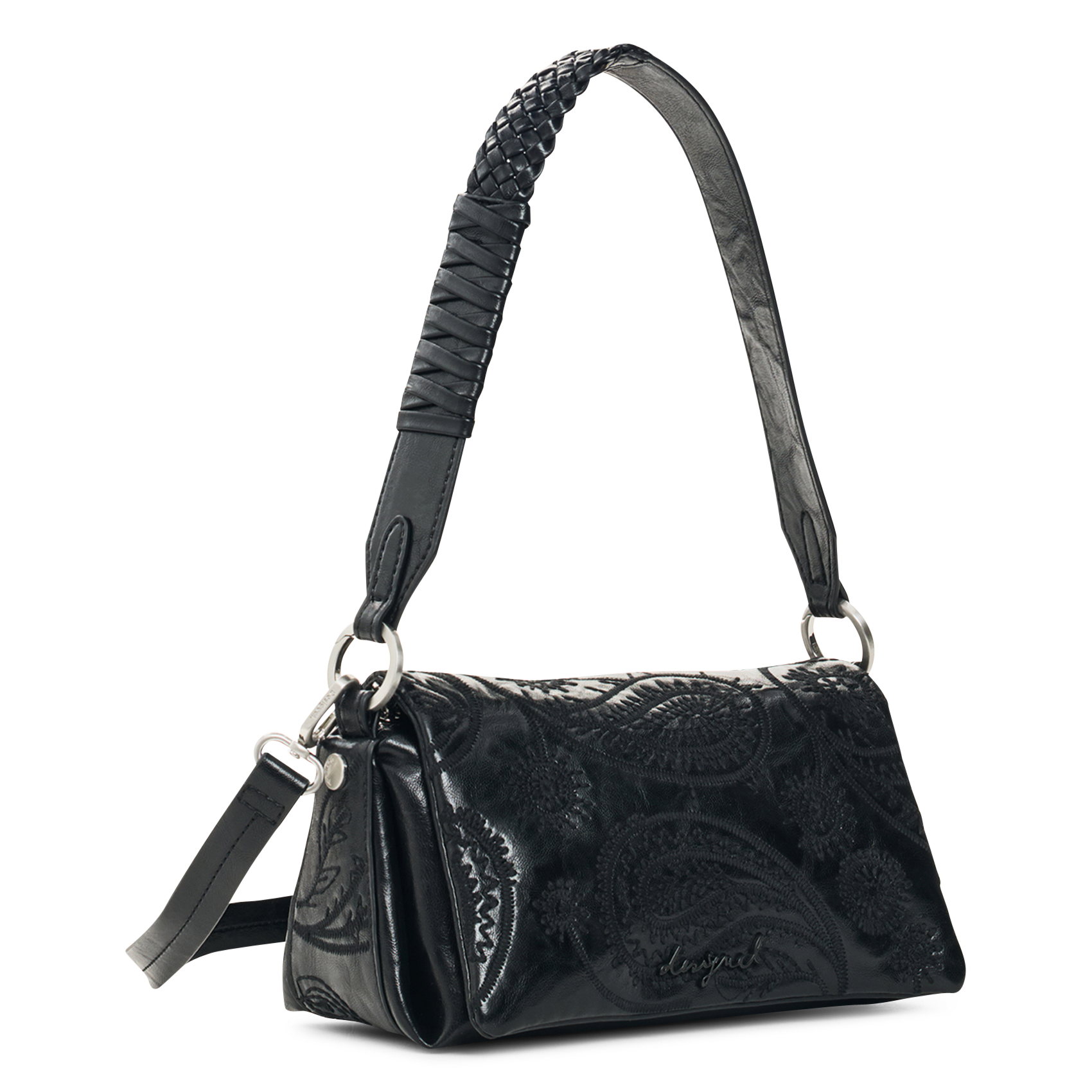 Sac porté épaule brodé DESIGUAL Noir