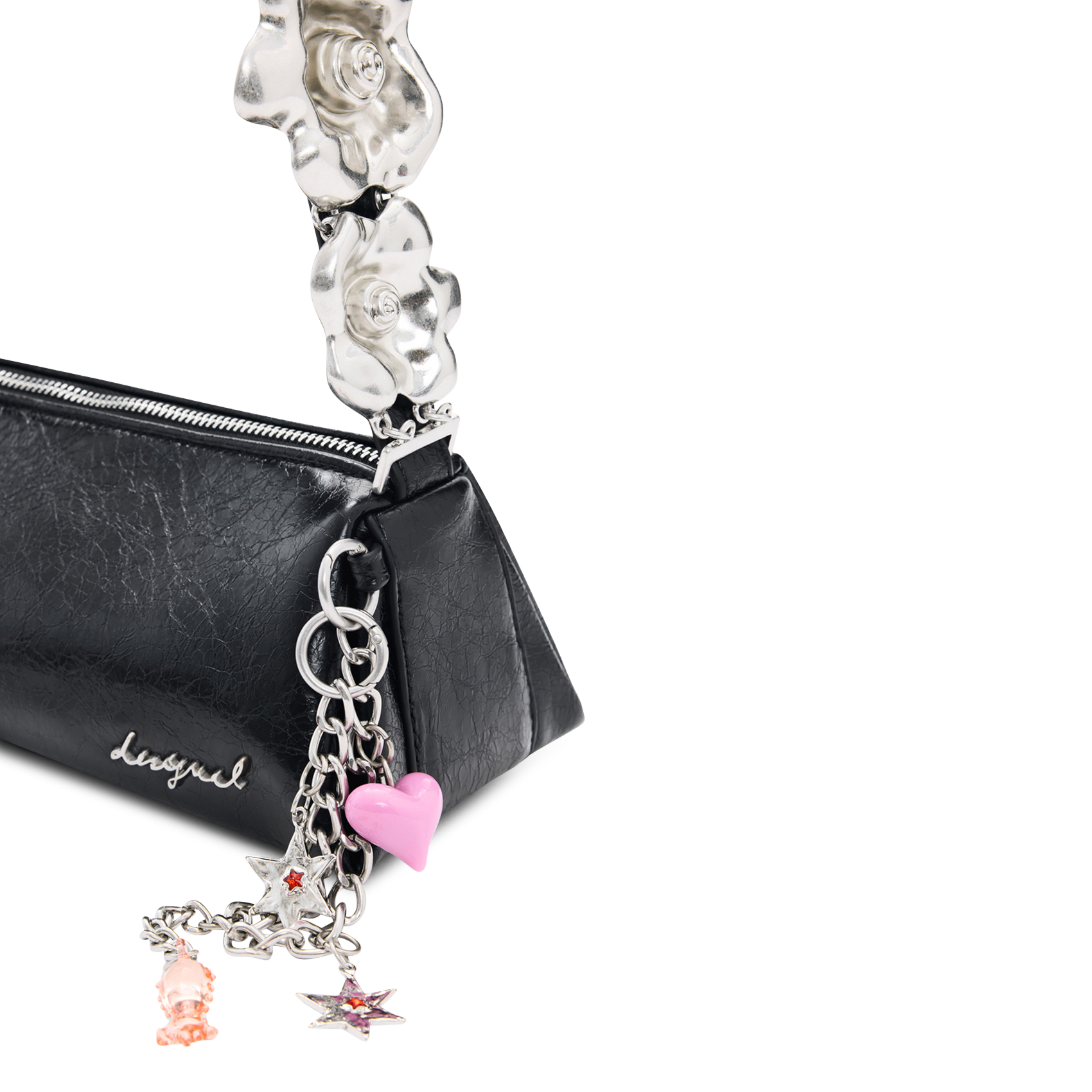 Sac porté épaule effet cuir DESIGUAL Schwarz