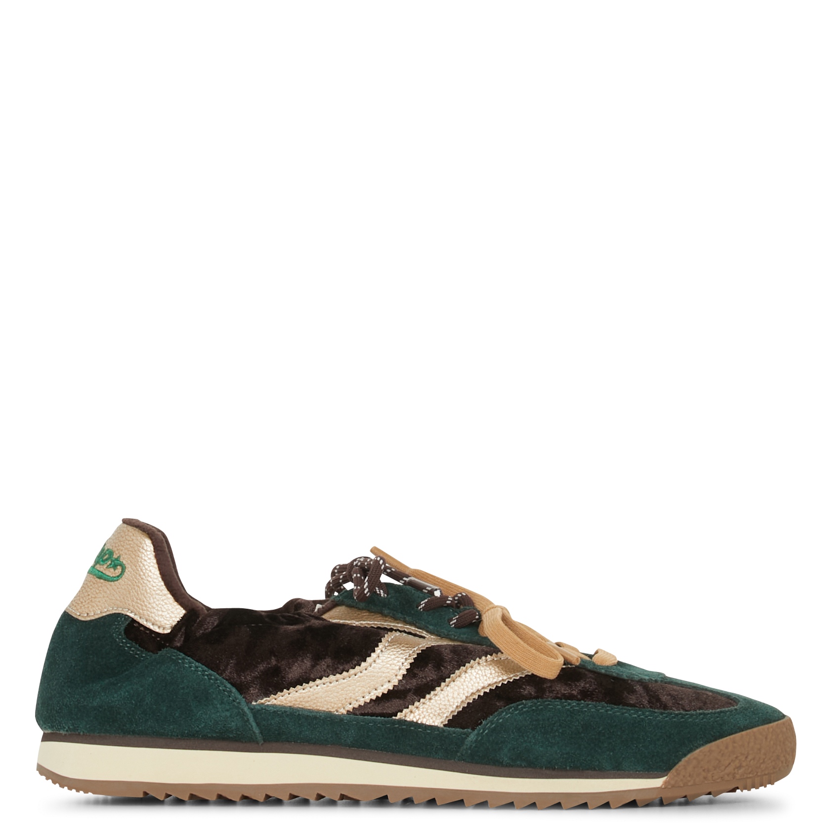 Baskets basses en cuir MRP Vert