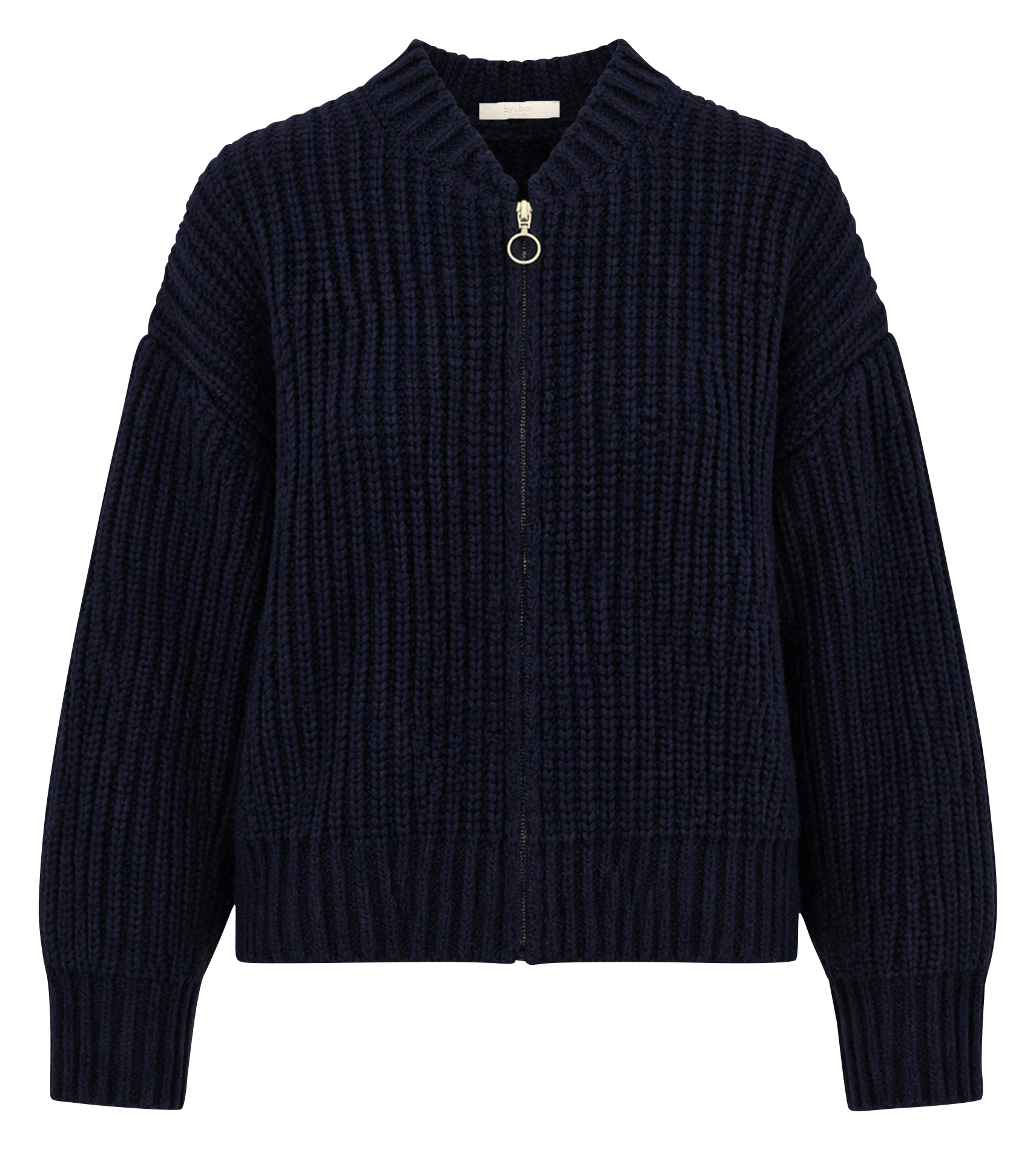 Gilet oversize en maille BY BAR Bleu