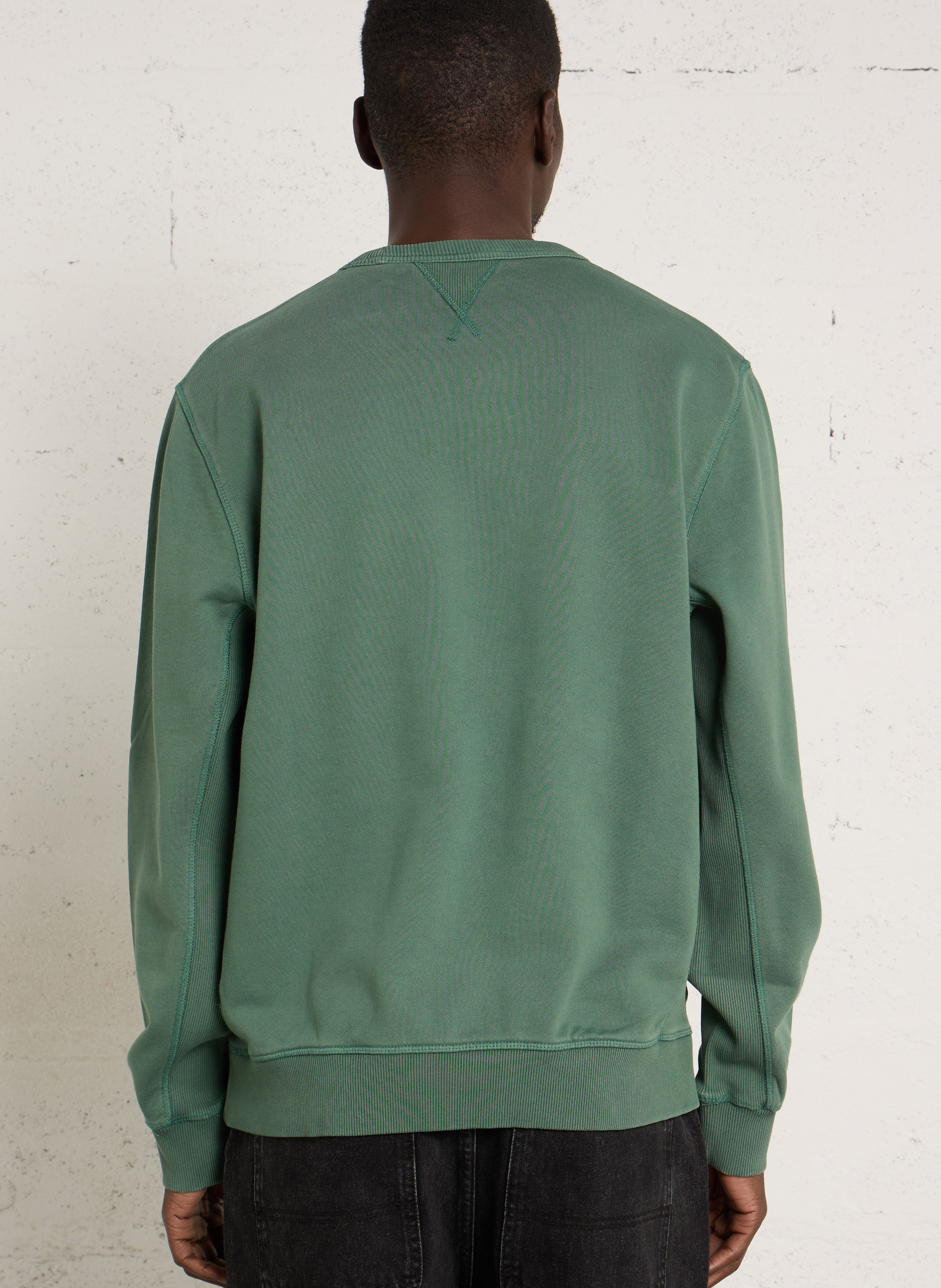 Sweat droit col rond uni PEPE JEANS Vert
