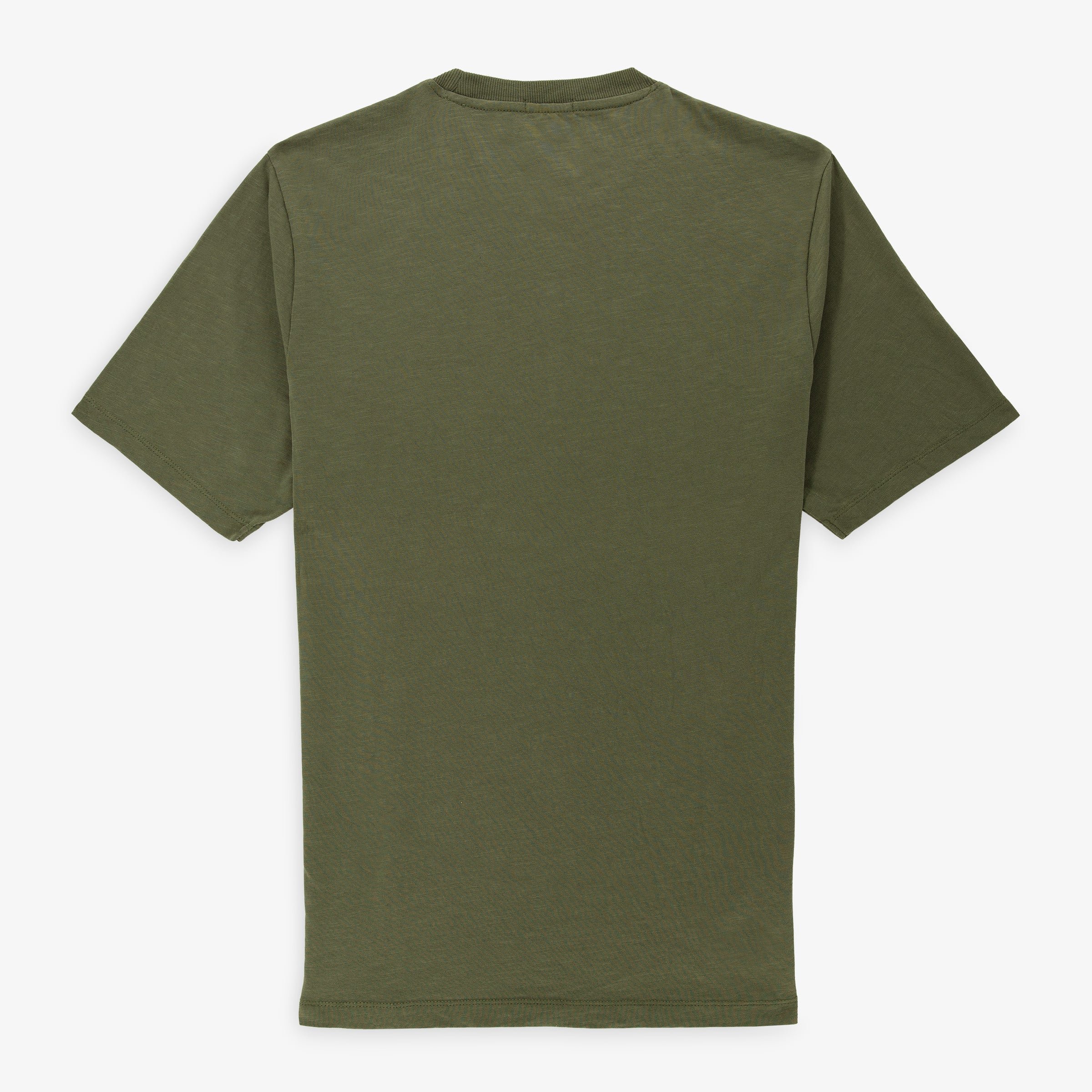 Short-sleeved slub cotton T-shirt SERGE BLANCO Khaki