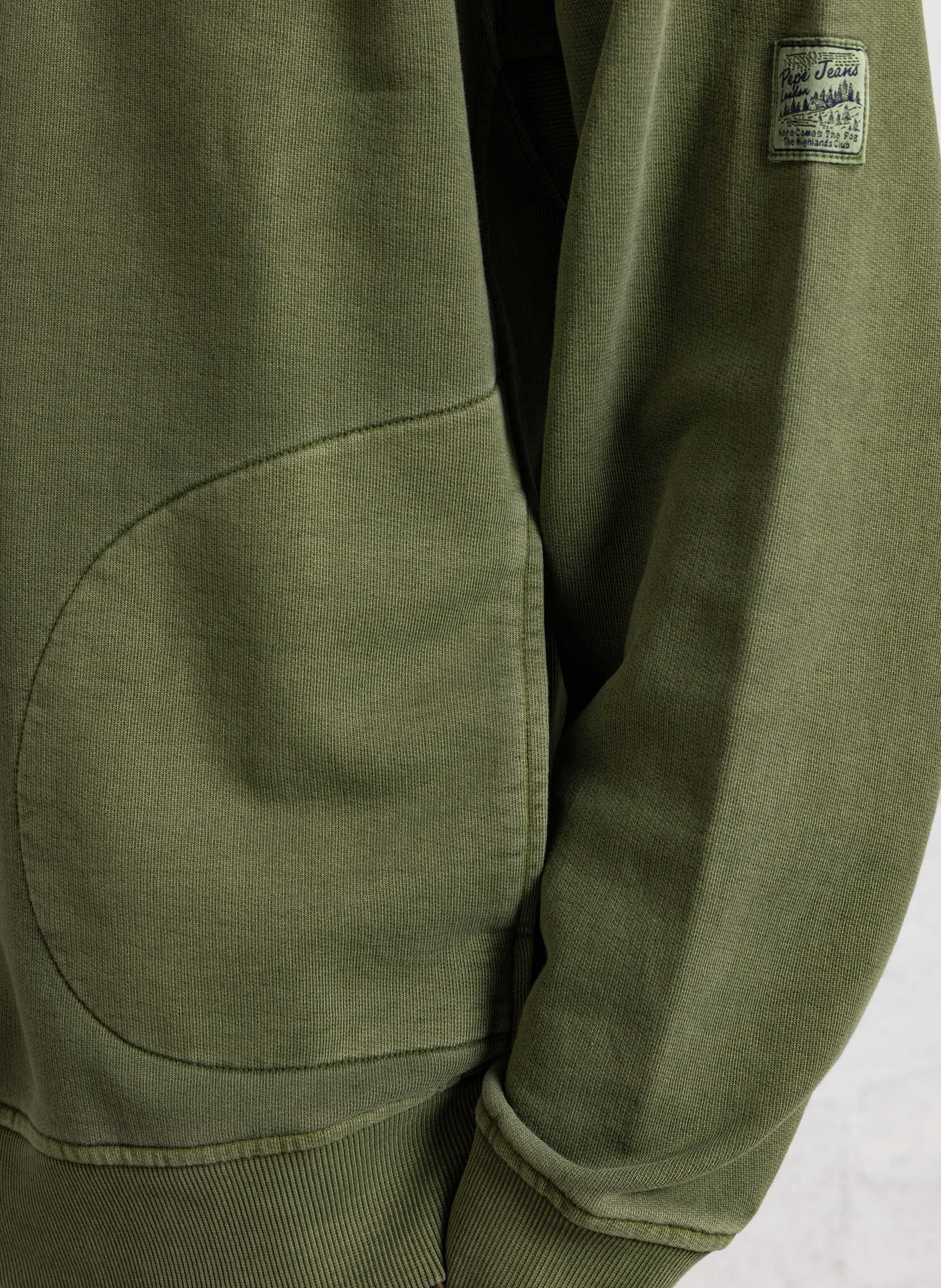 Wijd katoenen sweatshirt PEPE JEANS Groen