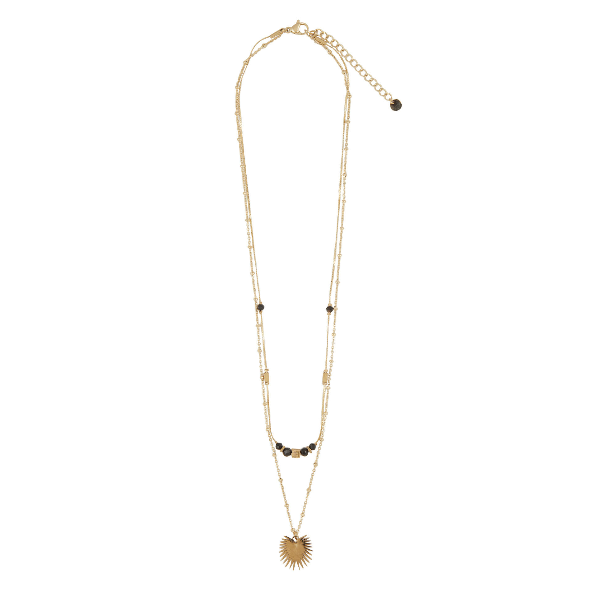 Collier à perles en acier AU PRINTEMPS PARIS Doré