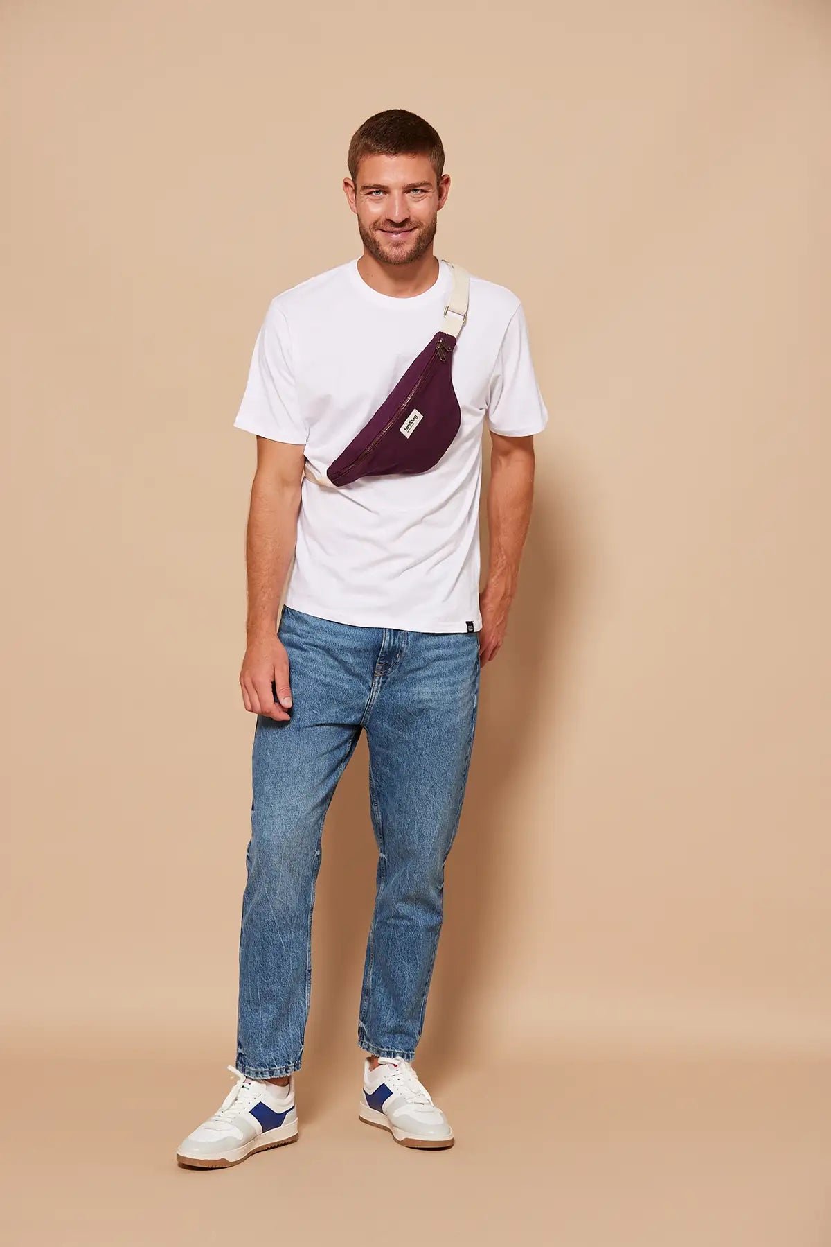 Cotton waist bag HINDBAG Purple