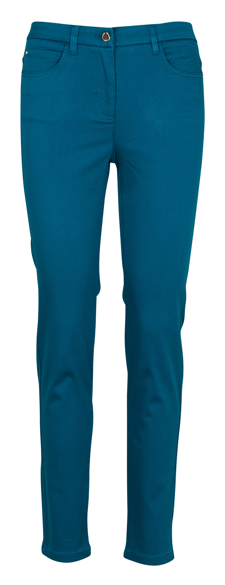 Slim-fit broek | katoenblend PK002-TONYB Bleu canard