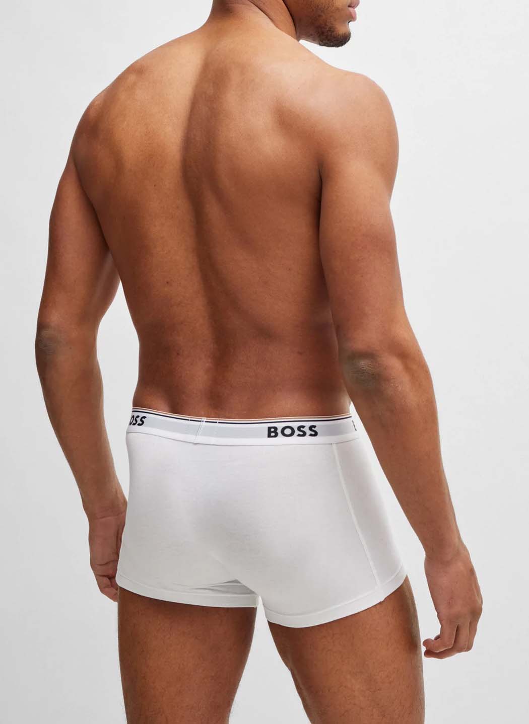 Pack of 3 cotton boxer shorts BOSS Multicolored