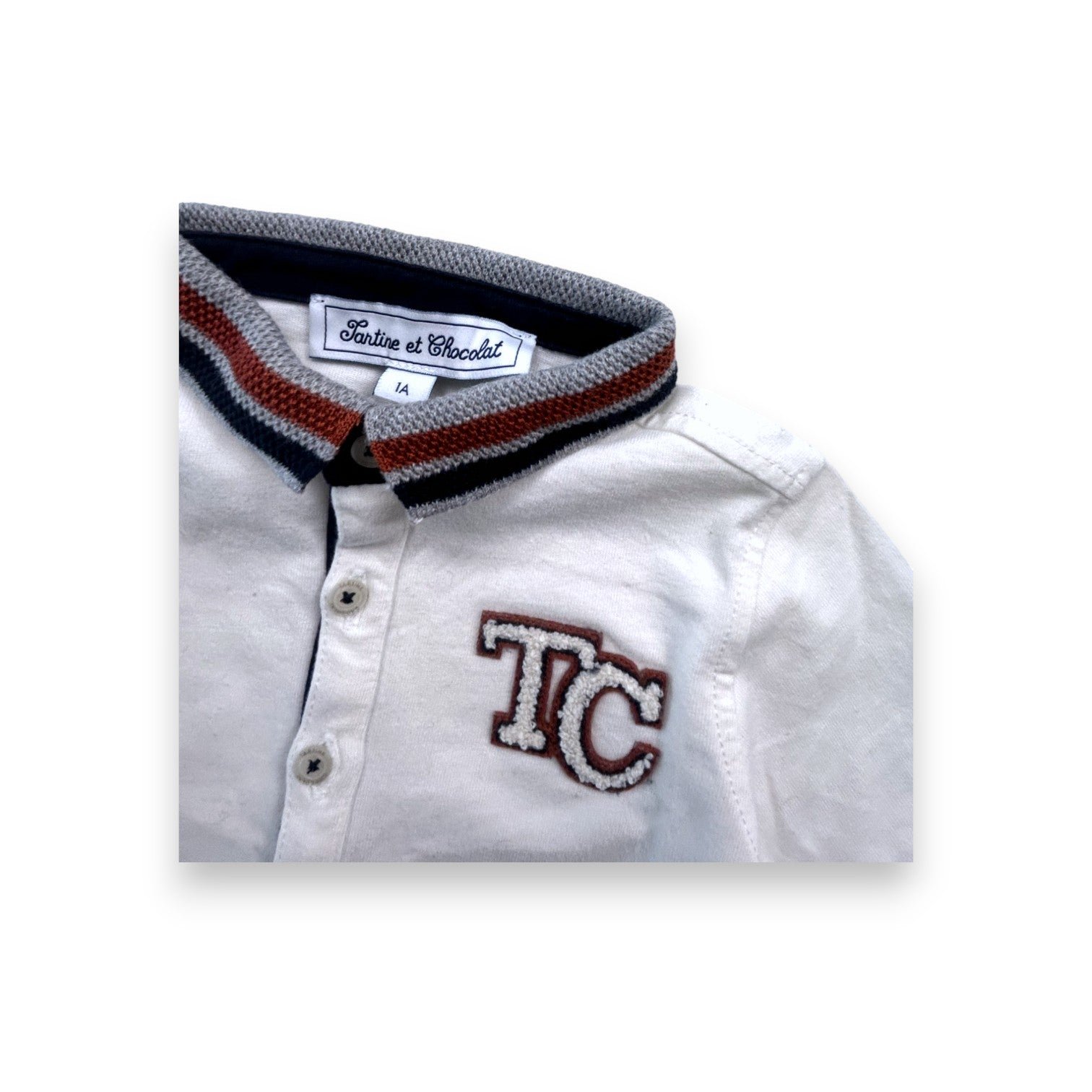 White baby polo - 12 months TARTINE ET CHOCOLAT - seconde-main White