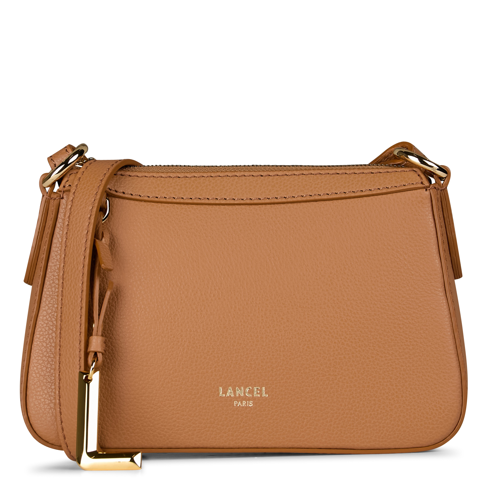 Sac bandoulière en cuir LANCEL Beige