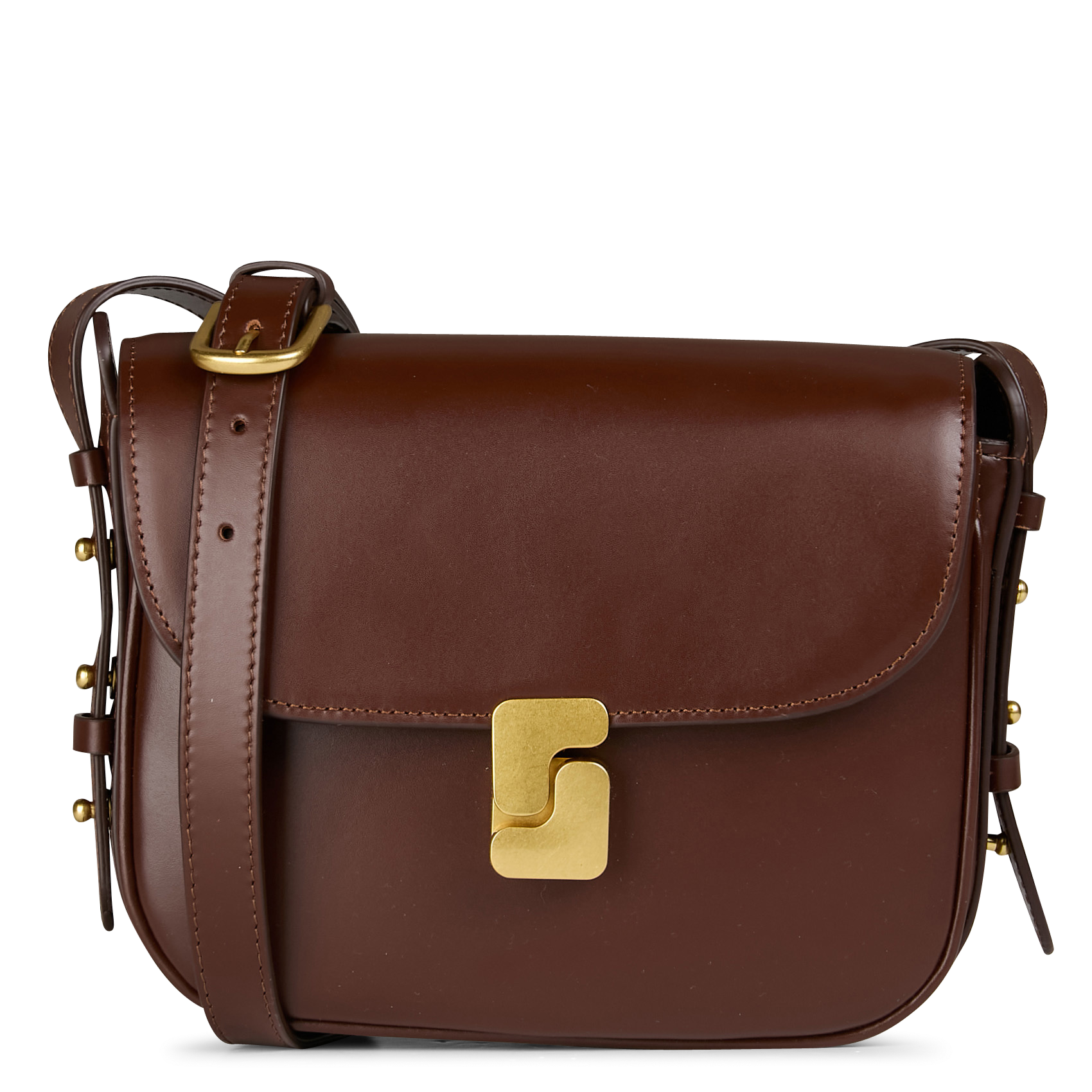 Leren crossbodytas  SOEUR Bruin