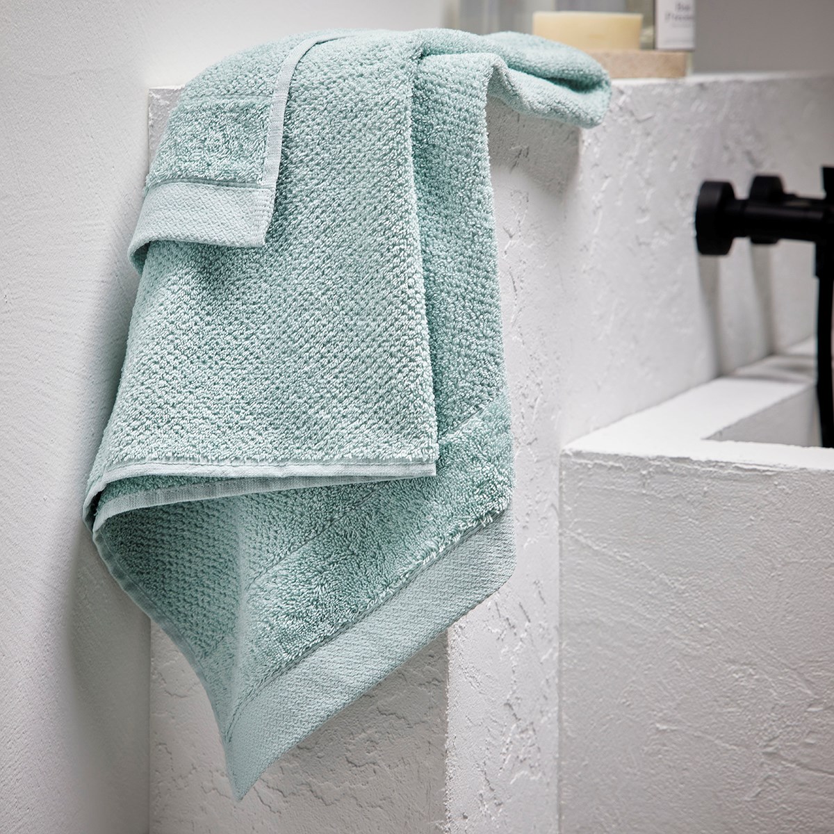 Plain cotton bath towel TODAY LINGE DE MAISON Green