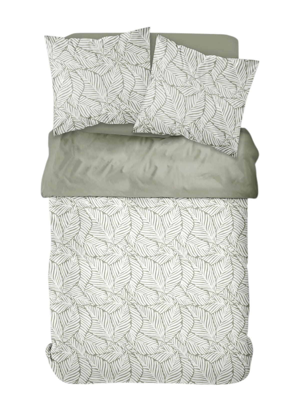 Printed cotton bed set TODAY LINGE DE MAISON Green