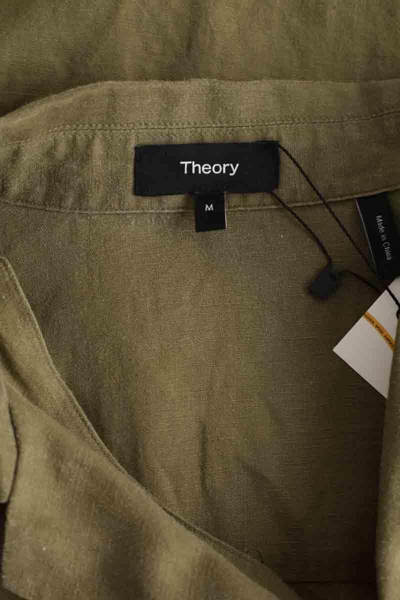 Linen blouse THEORY - Seconde Main Khaki