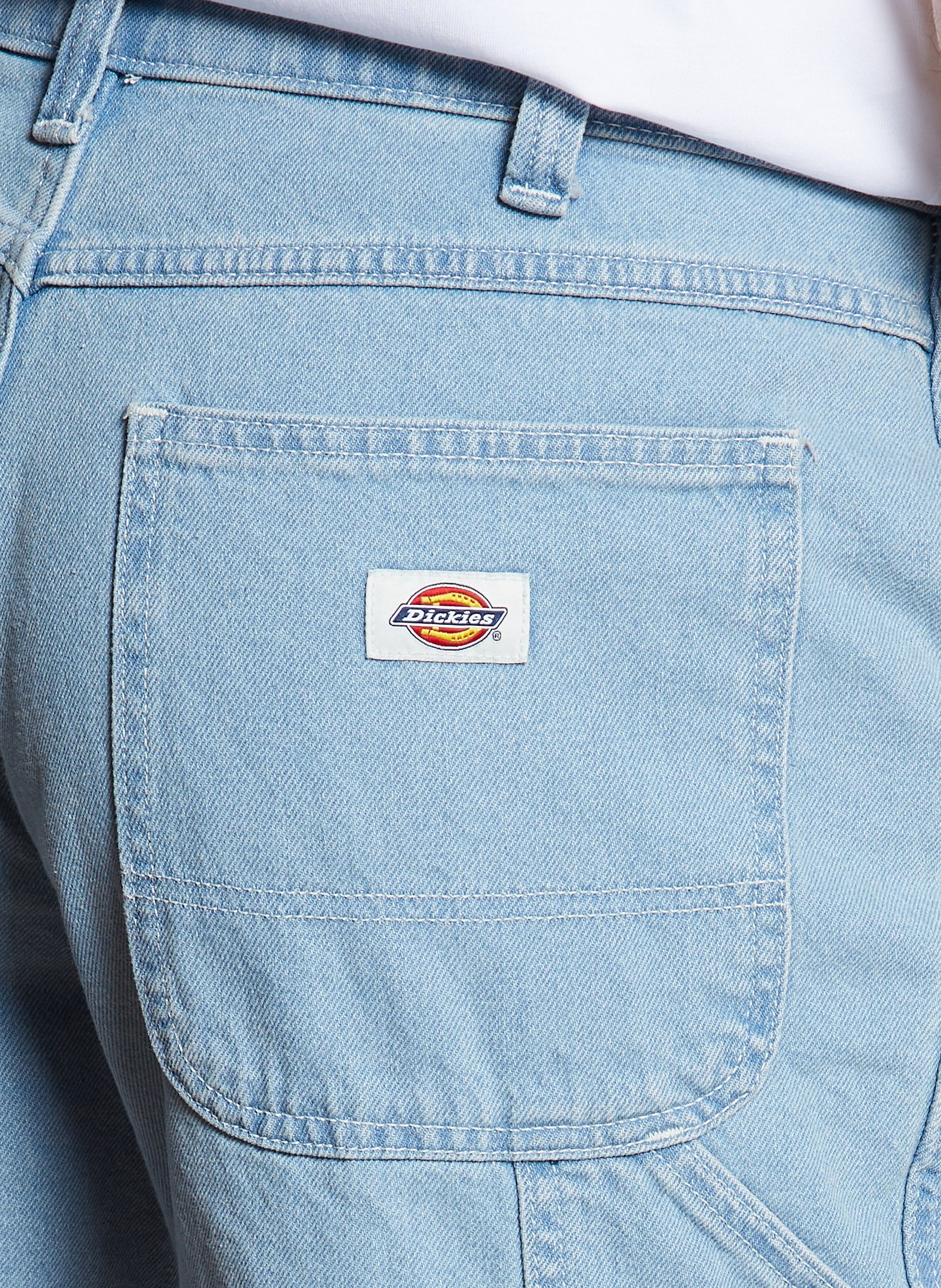 Straight cotton shorts DICKIES Blue