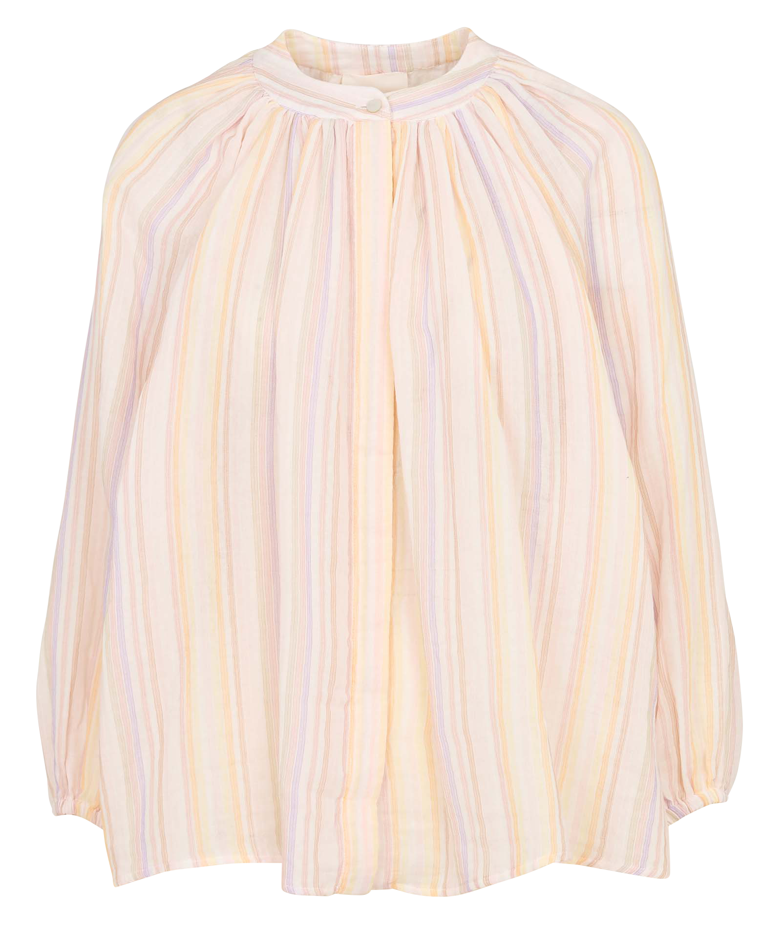 Round-neck cotton-blend shirt THE LABEL EDITION Beige