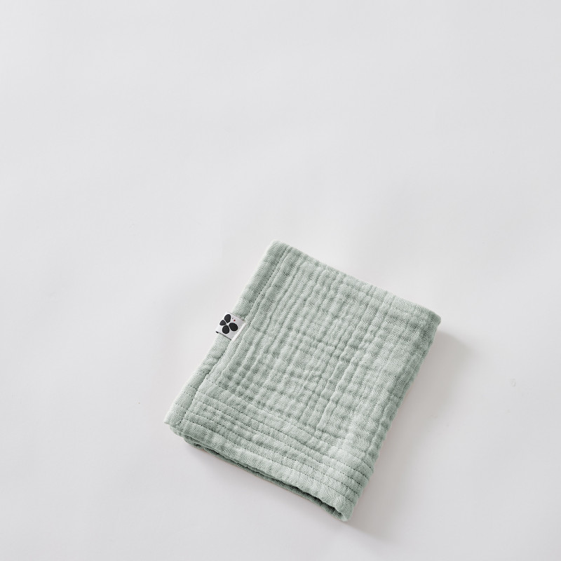 Guest towel 30 x 50 cm plain cotton gauze Gaia L'EFFET PAPILLON