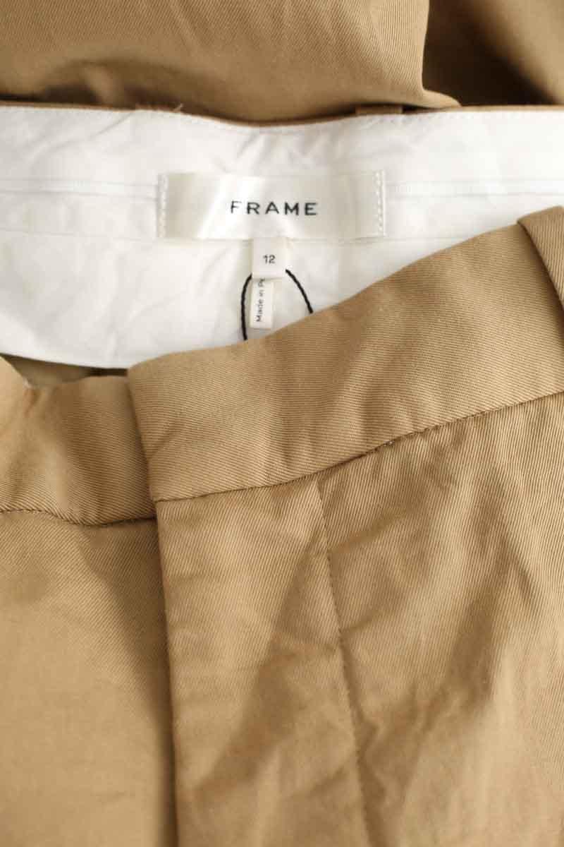 Slim-fit cotton cargo pants FRAME - Seconde Main Brown