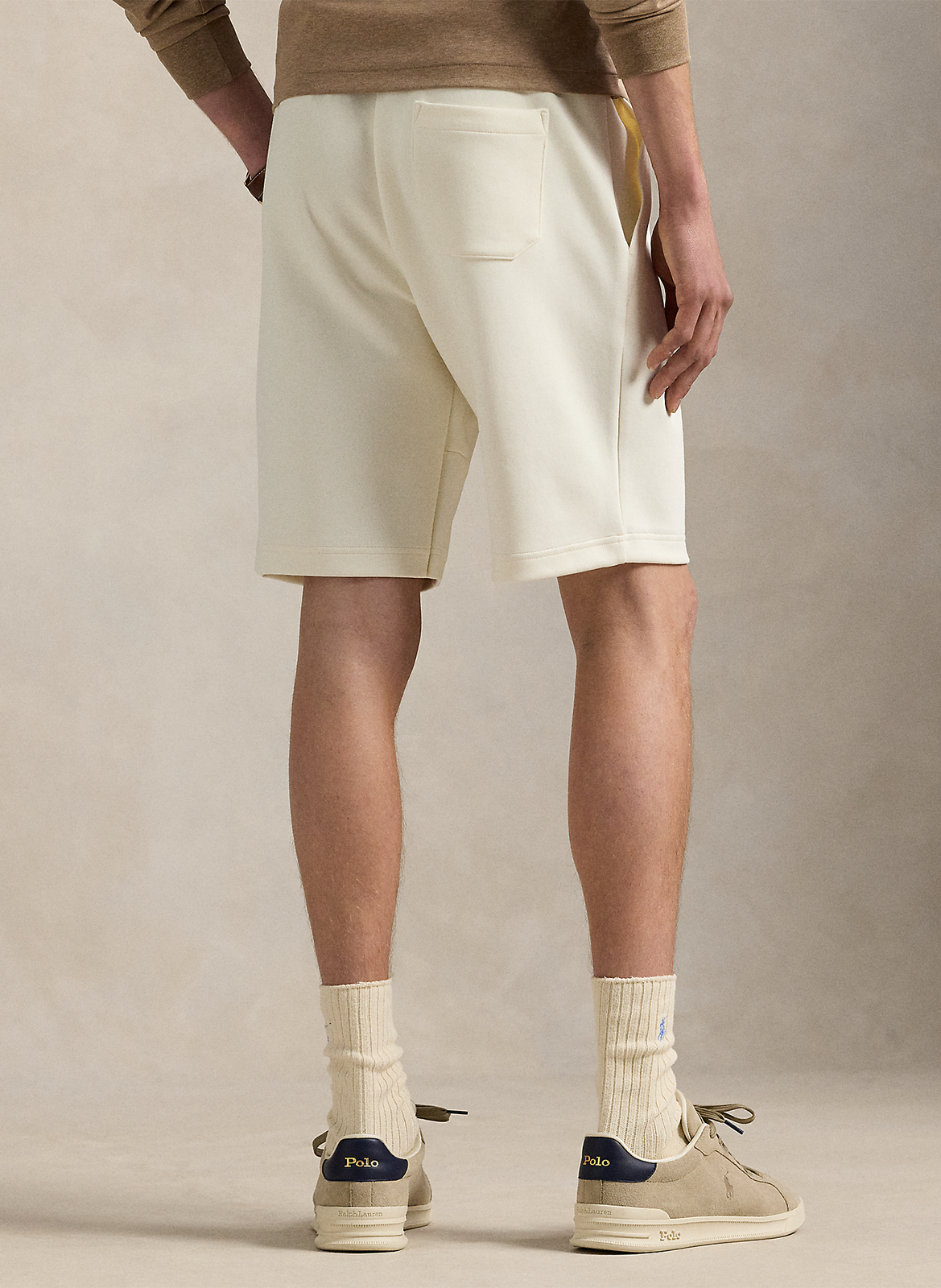 Straight cotton-blend shorts POLO RALPH LAUREN Beige
