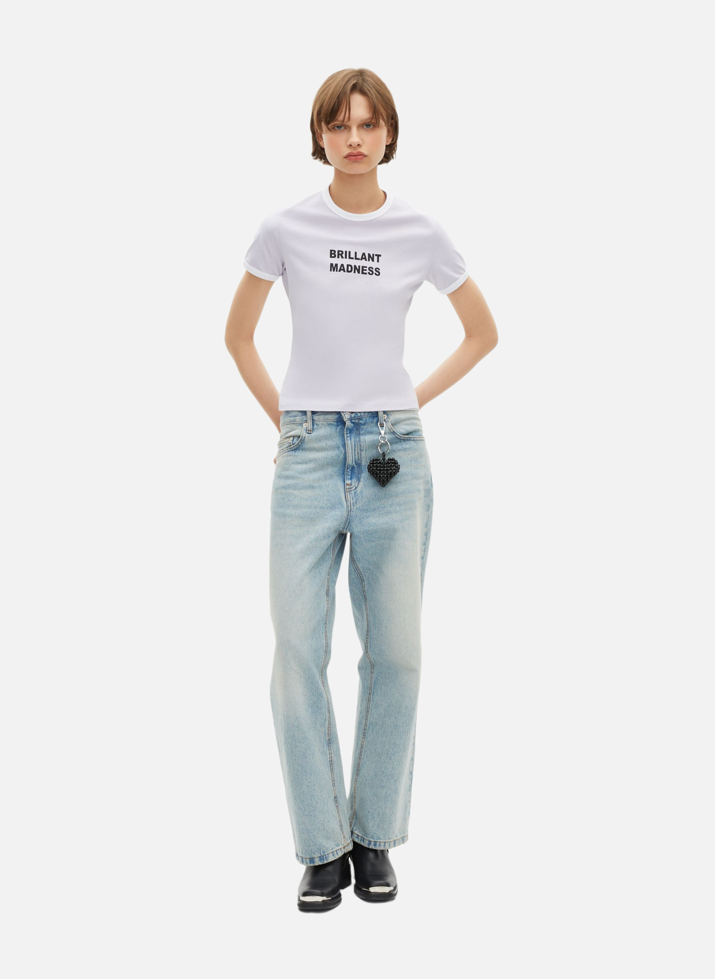 T-shirt with screen printing THE KOOPLES Purple