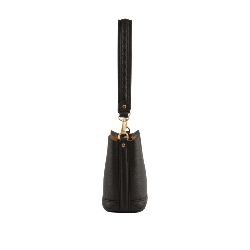 Satchel - cowhide leather POURCHET Brown