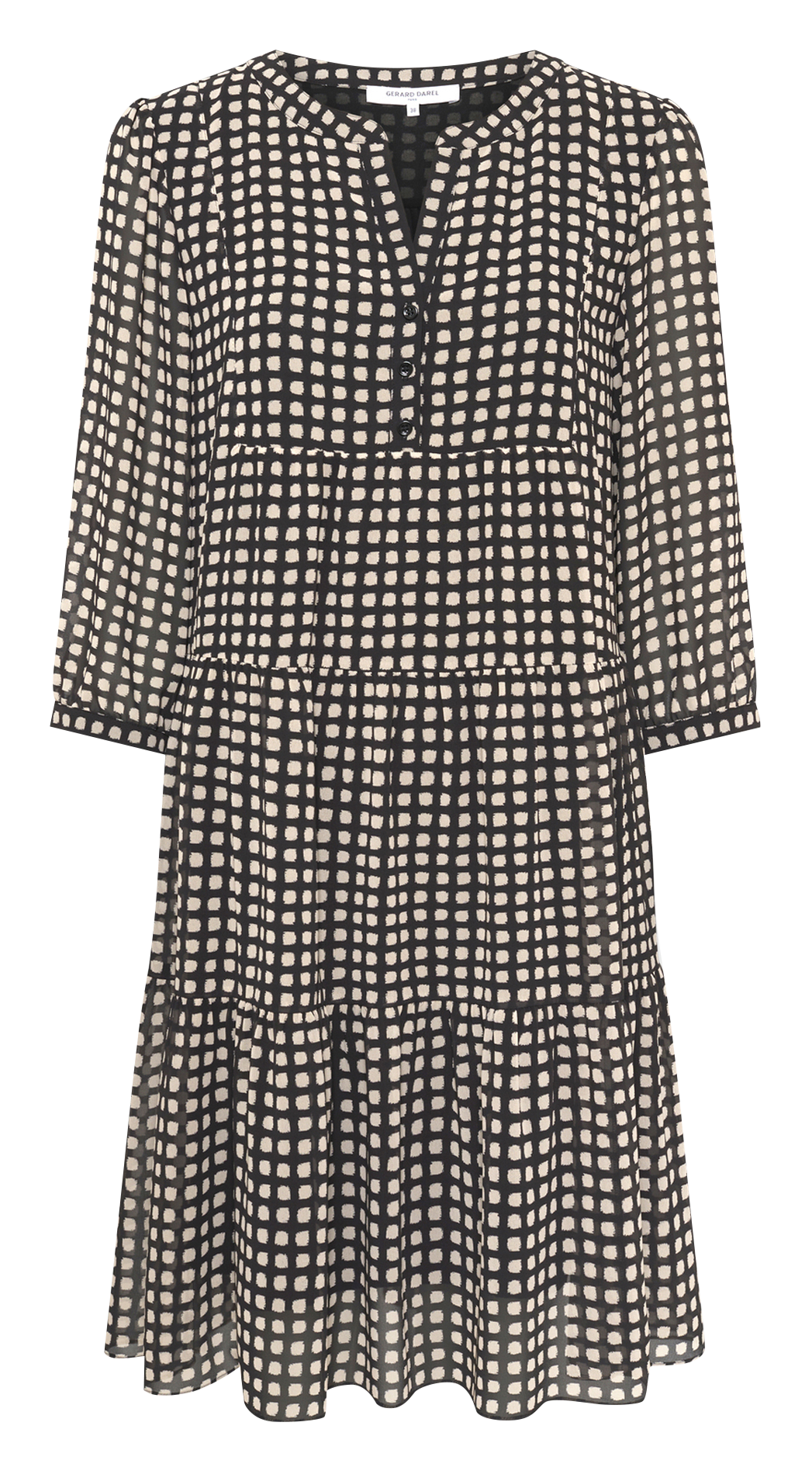 Robe courte imprimée GERARD DAREL Noir