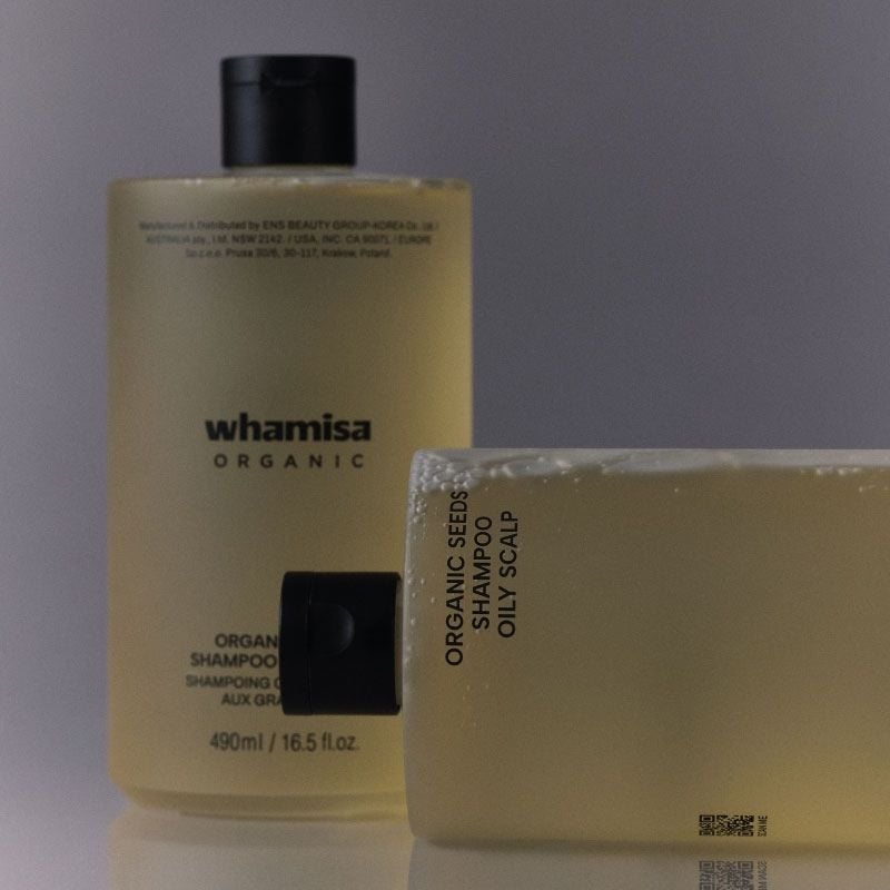 SHAMPOO FOR OILY HAIR WITH FERMENTED ORGANIC SEEDS WHAMISA No color