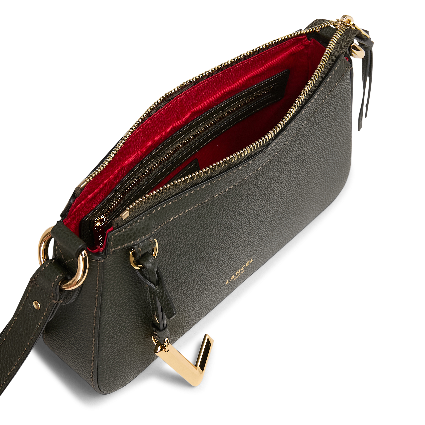 Brieftasche aus Leder LANCEL Grun