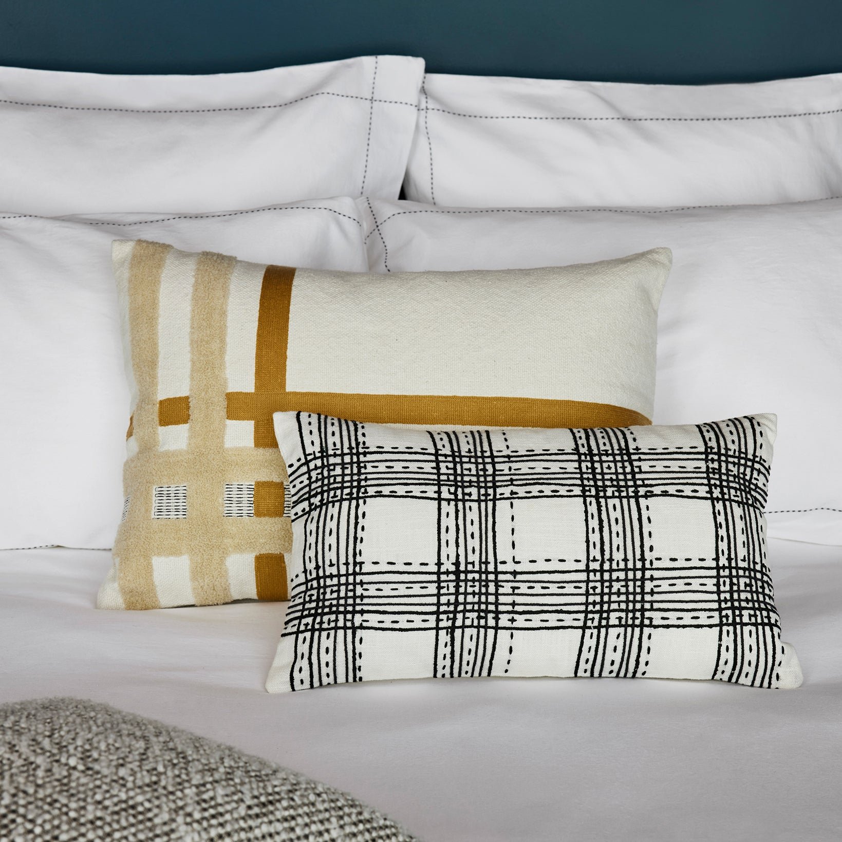 Set of 2 cotton pillowcases MADURA