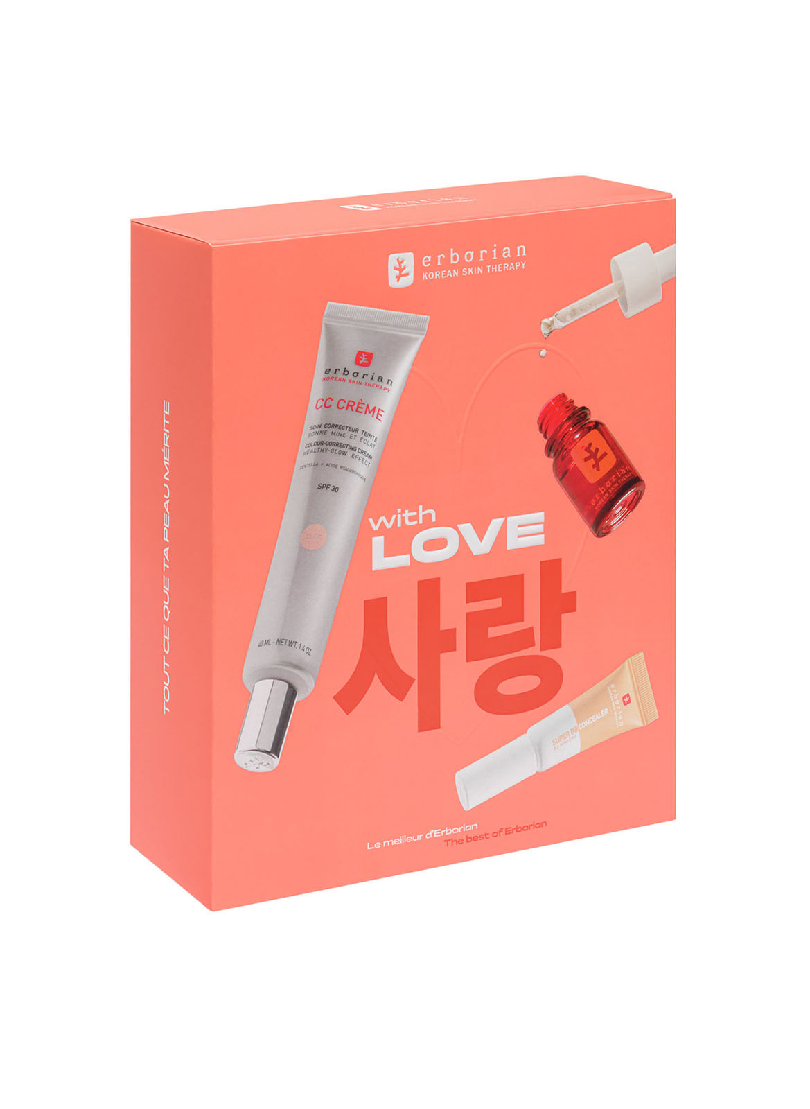 KIT CC CREME X SKIN THERAPY X SUPER BB CONCEALER ERBORIAN Nude