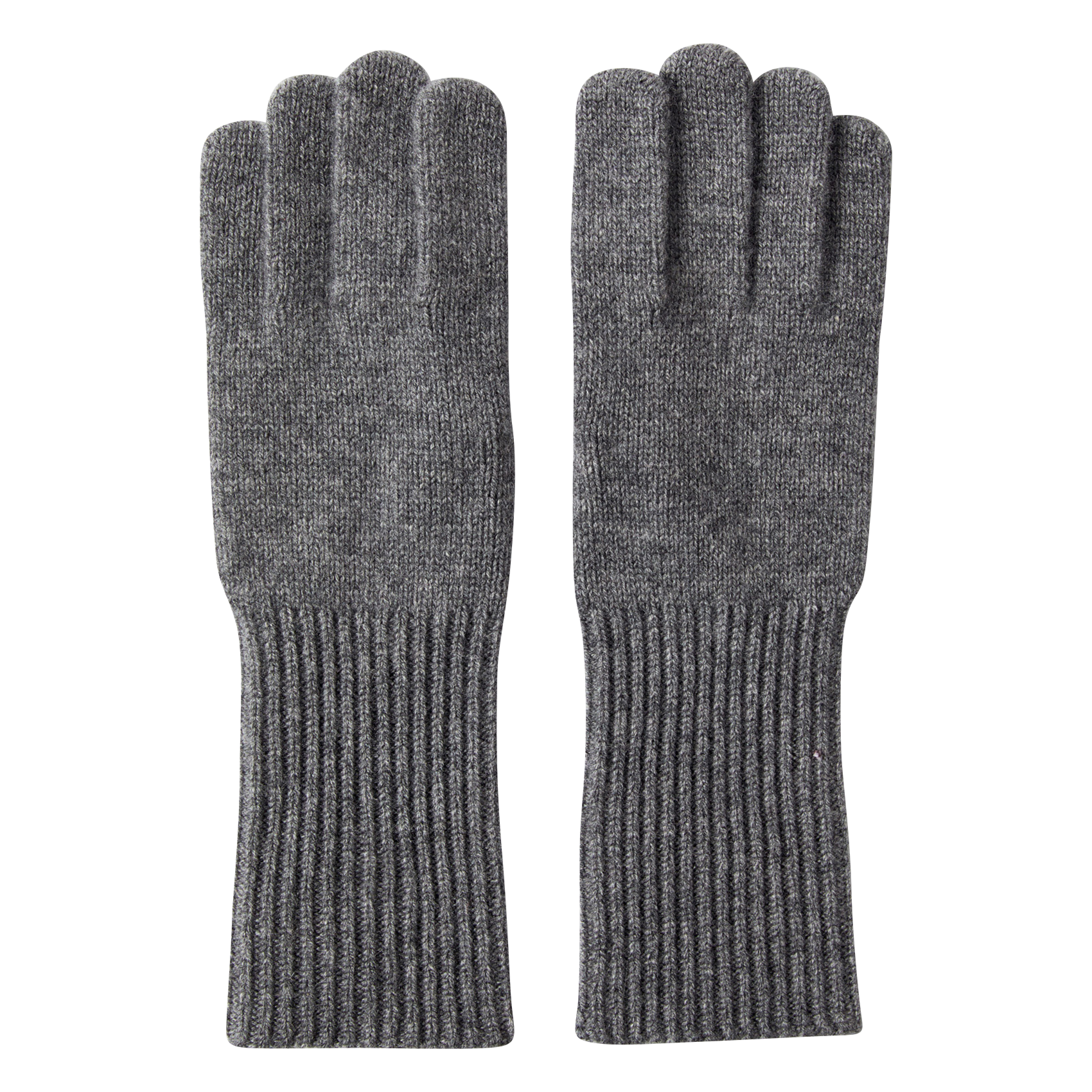 Handschuhe aus einer Mischung von Wolle und Kaschmir SELECTED Grau