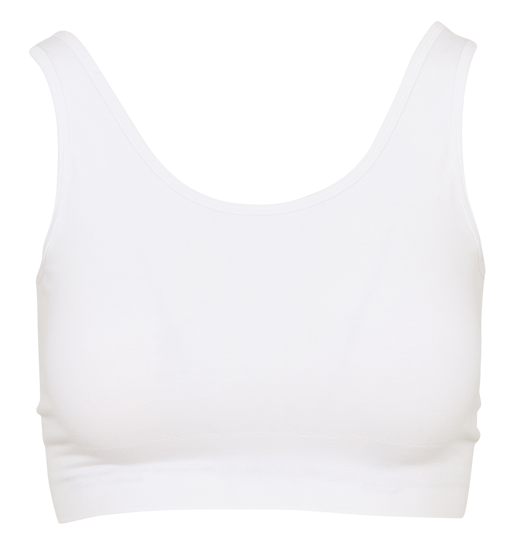 Brassière en fibres de bambou mélangé YOGA SEARCHER Blanc
