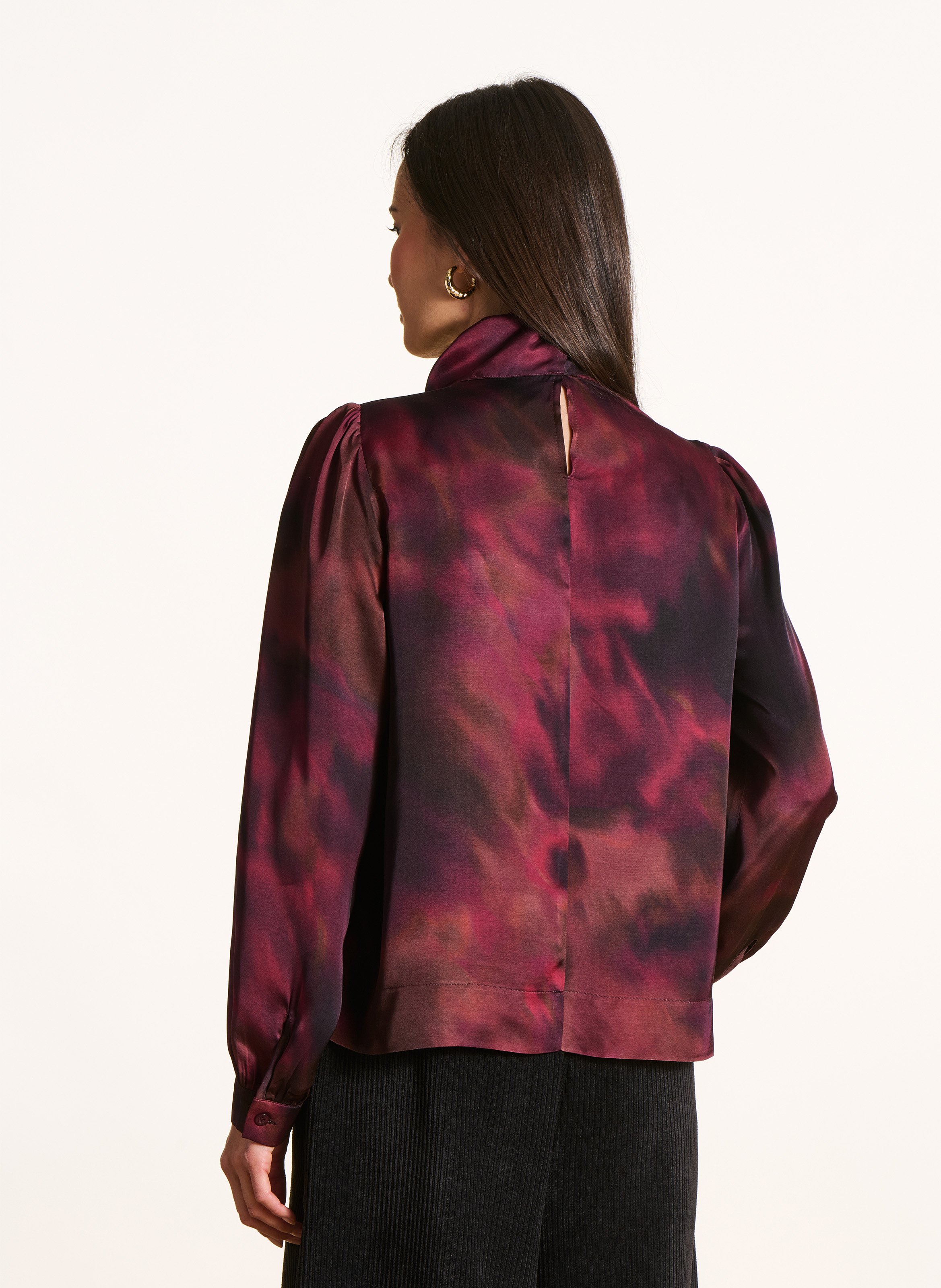 Blouse droite imprimée LA FEE MARABOUTEE Rouge