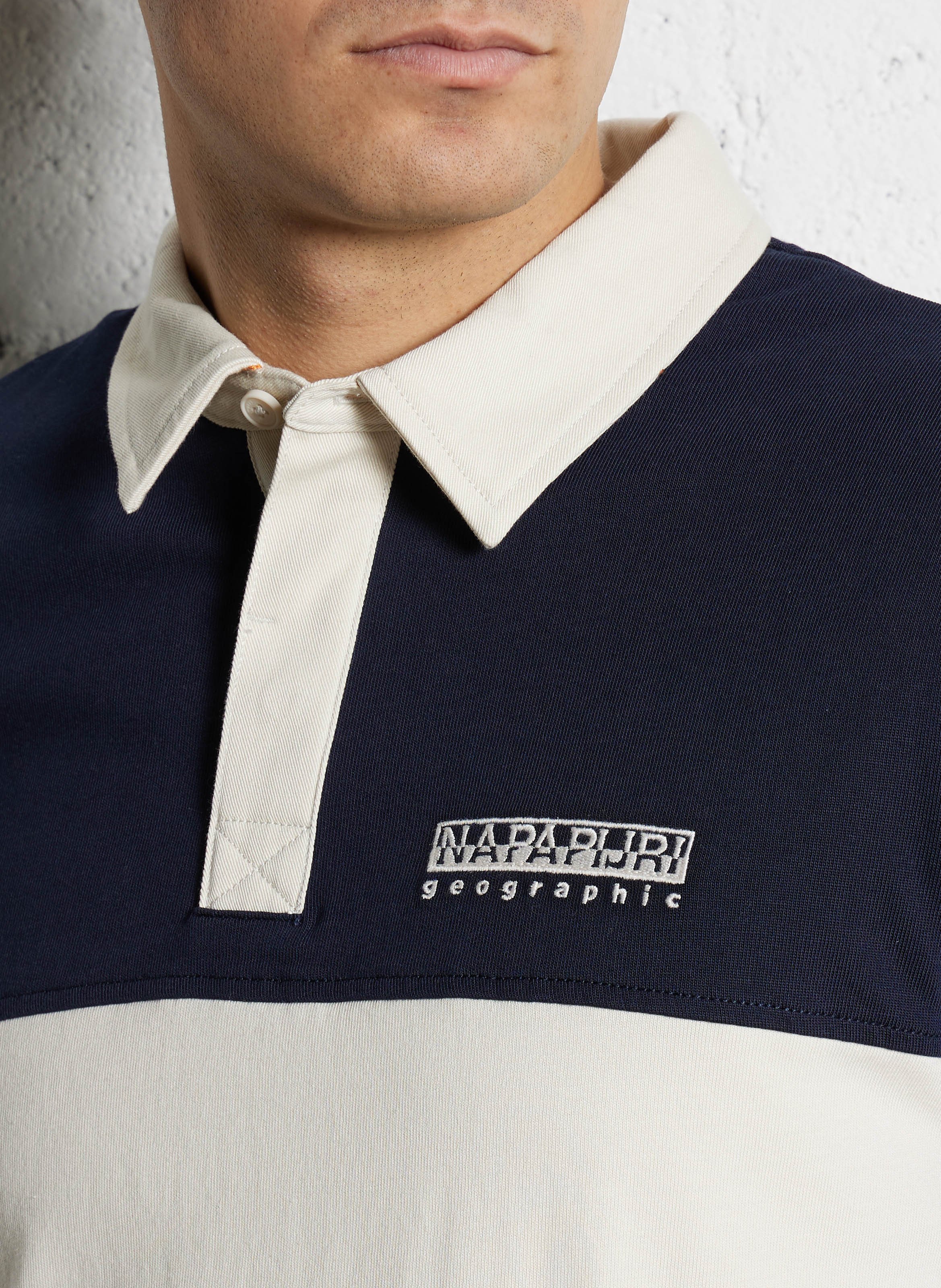Top col polo en coton NAPAPIJRI Beige