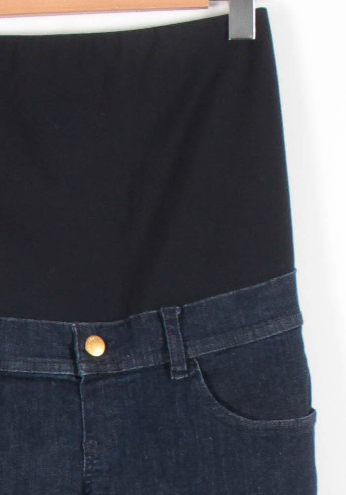 Cropped slim jeans with studs SEZANE - Seconde main Blue