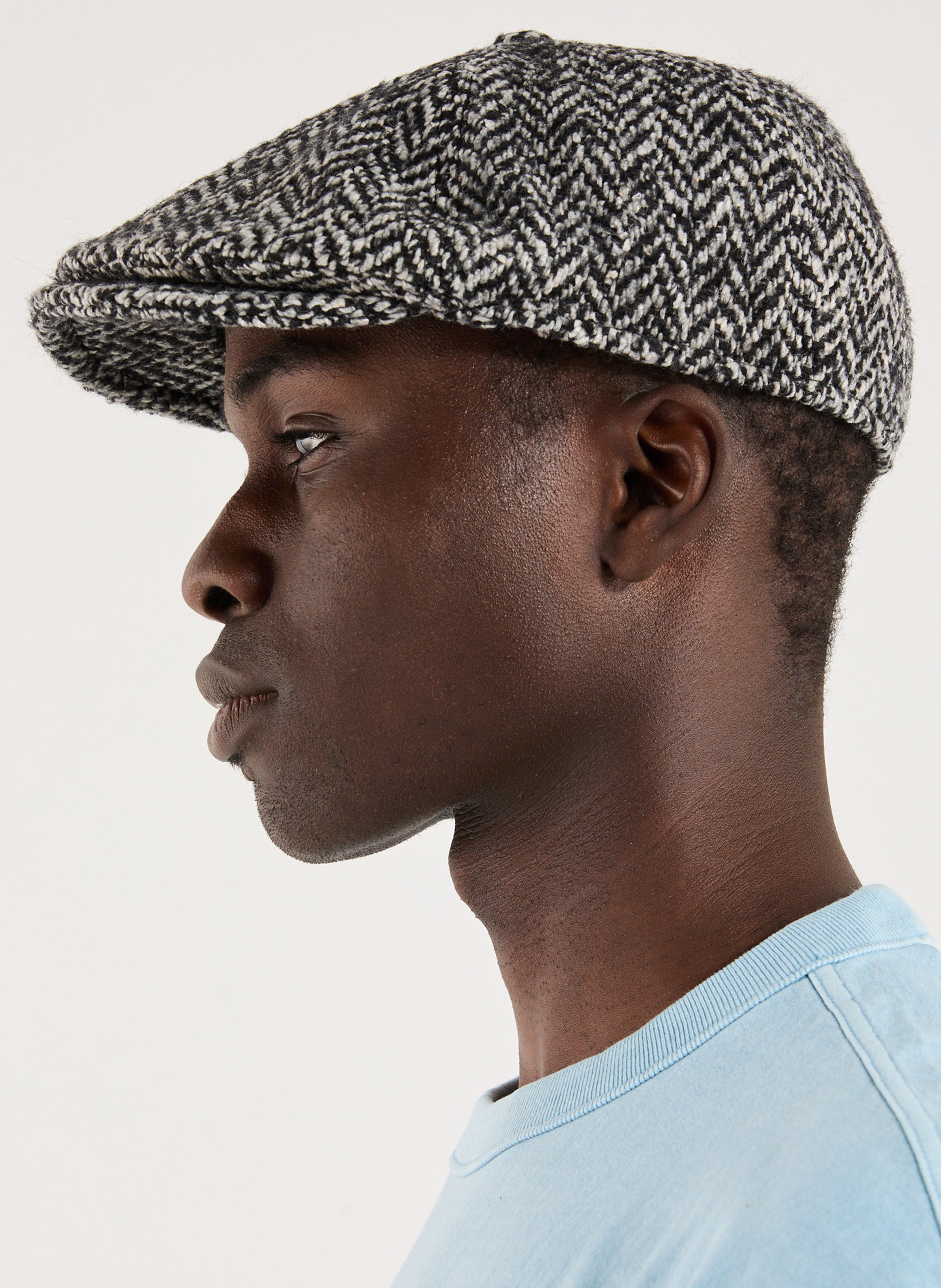 Béret à enfiler en tweed SAISON 1865 Gris