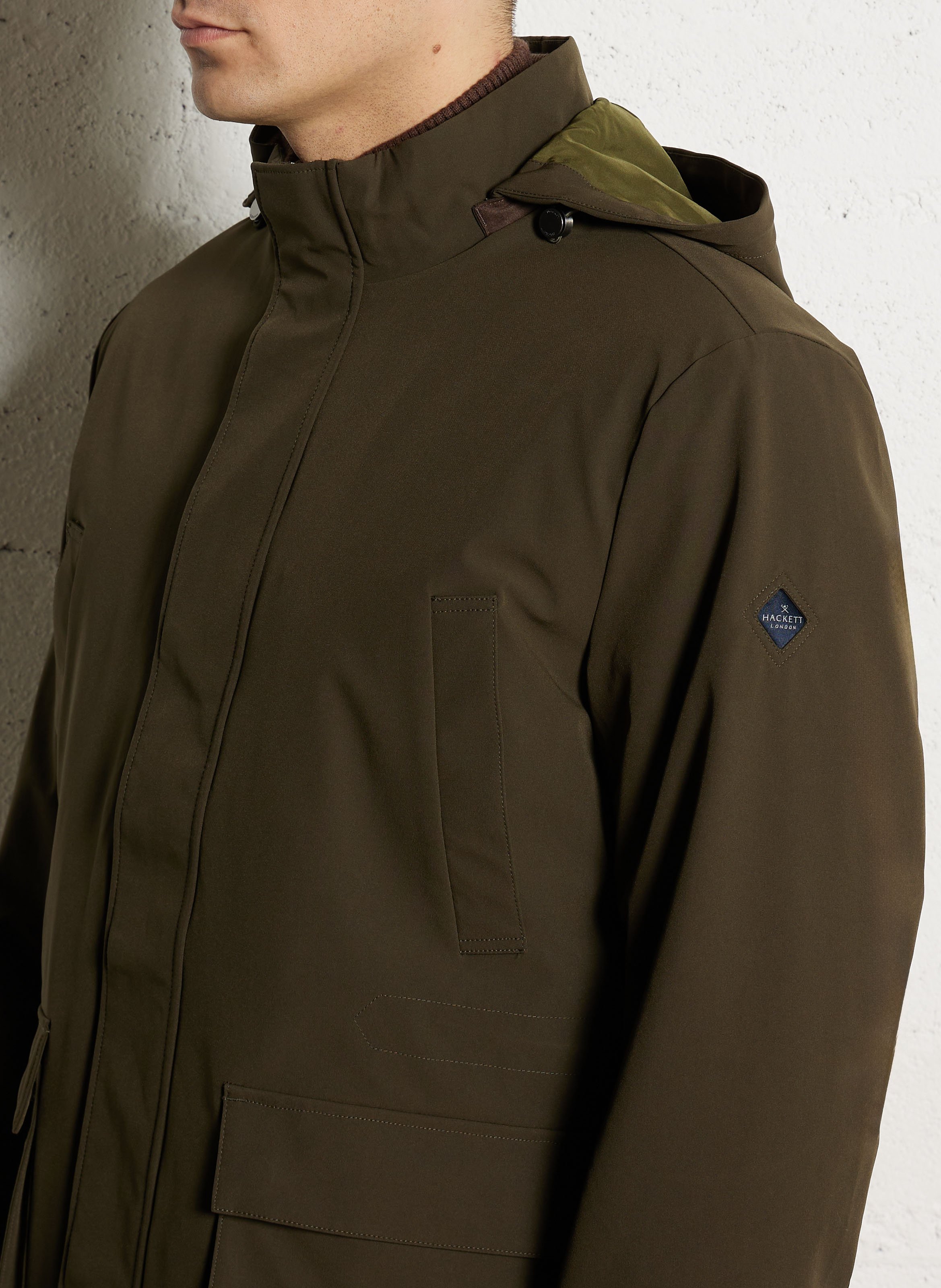 Jas met capuchon HACKETT Groen