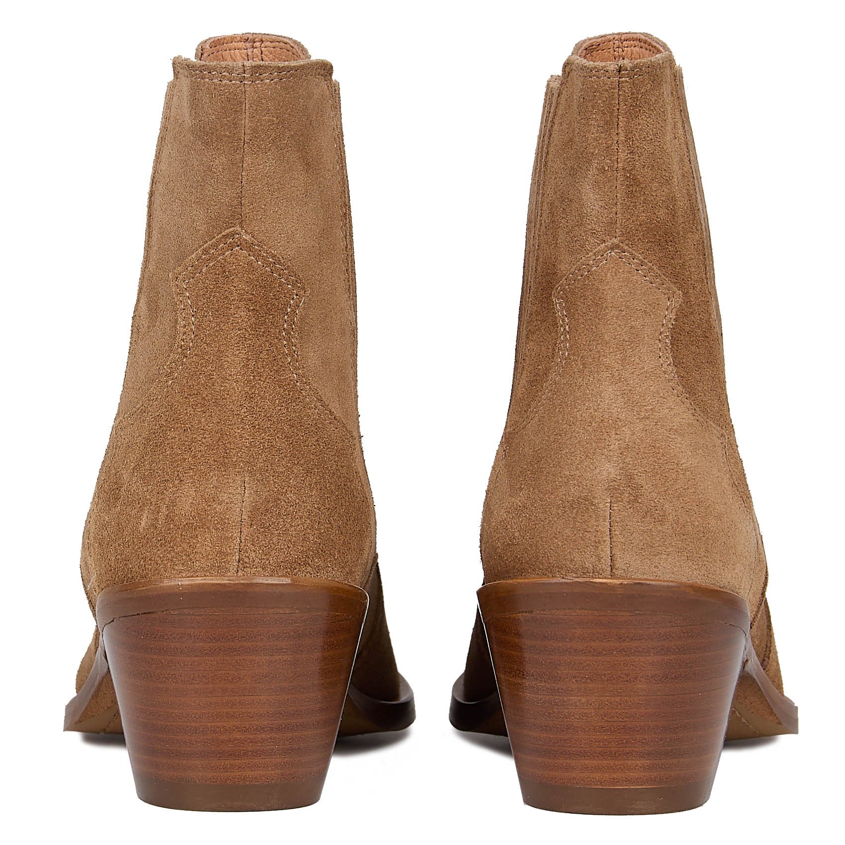 Bottines en cuir velours MELLOW YELLOW Beige